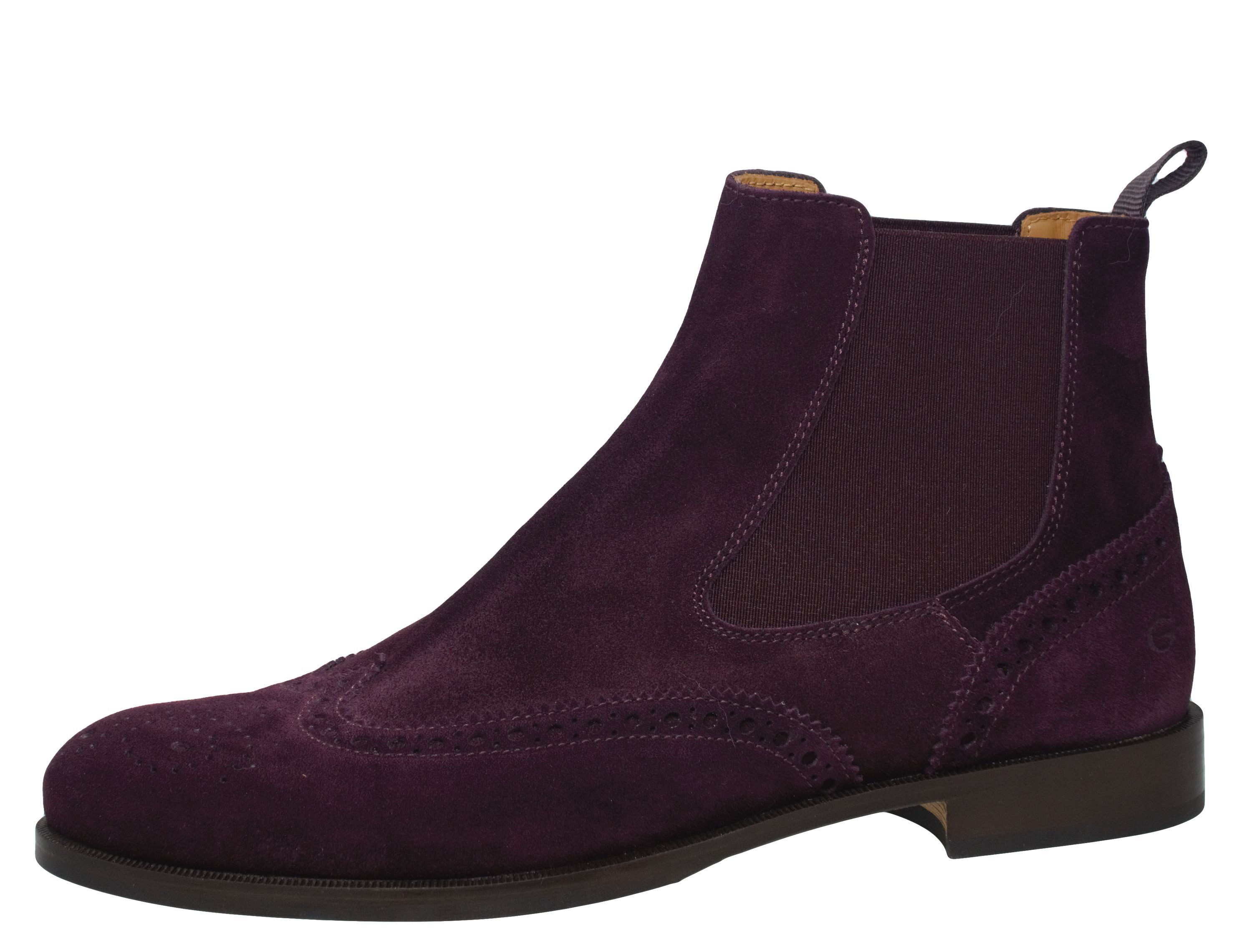 Gallucci Gallucci 5078 Stiefeletten Chelsea Boots Leder Budapester rot Stiefelette