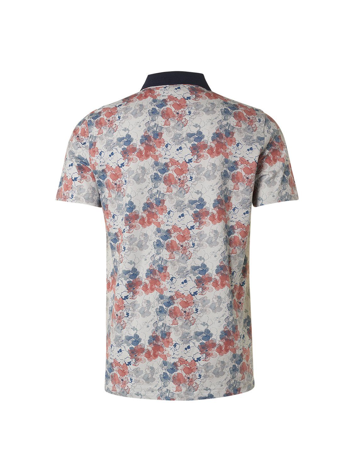 Printed Allover Pique EXCESS papaya Polo (1-tlg) NO Stretch Poloshirt