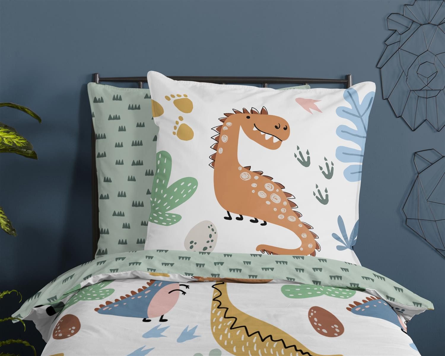 good morning Bettwäsche dino bettwäsche 135x200 set Dinosaurier Bettwäsche günstig online kaufen