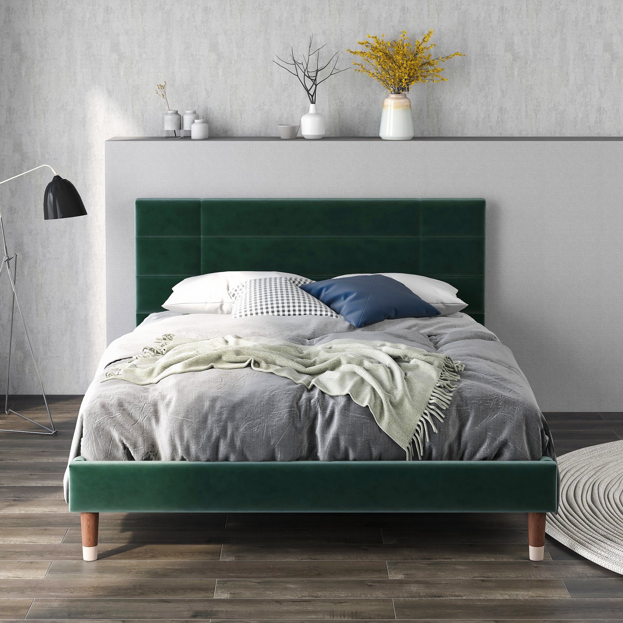 Merax Polsterbett, Doppelbett 140x200 cm,Ehebett mit günstig online kaufen