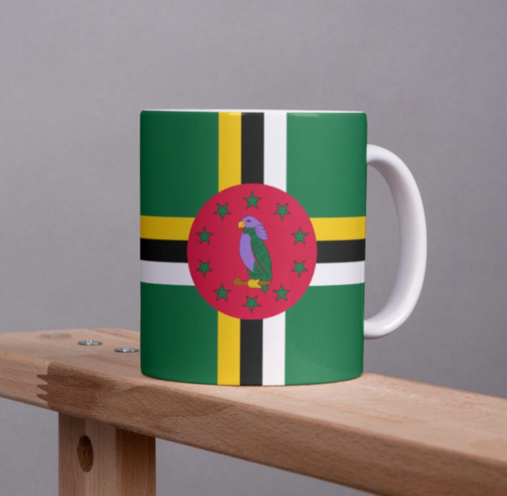 Becher Büro Dominica Kaffee Kaffeetasse Tasse Pot Tasse Tinisu National Flagge Cup