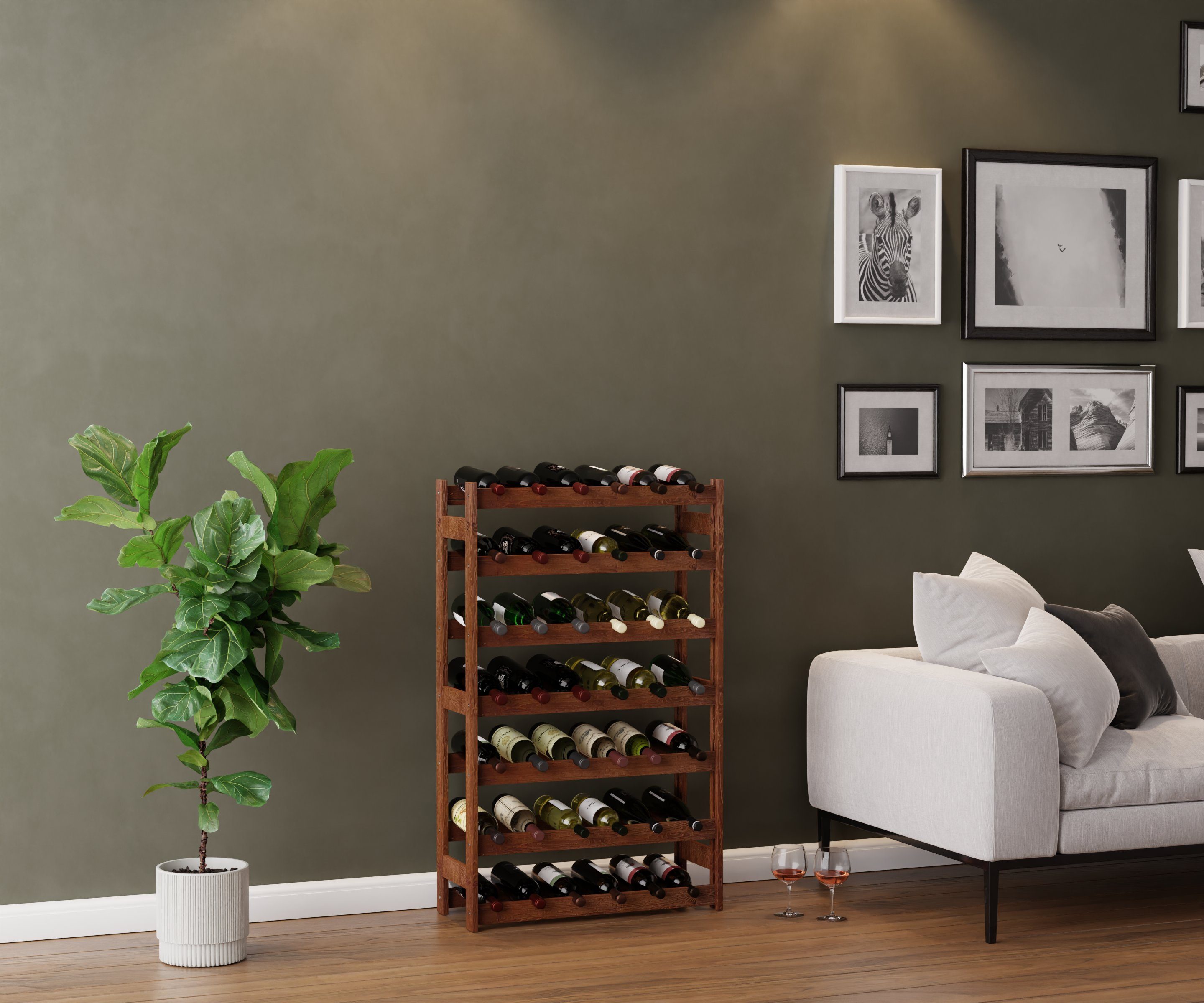 Lenmar Weinregal Lenmar Weinregal Weinregal Holz Flaschenregal für 12 - 91 günstig online kaufen