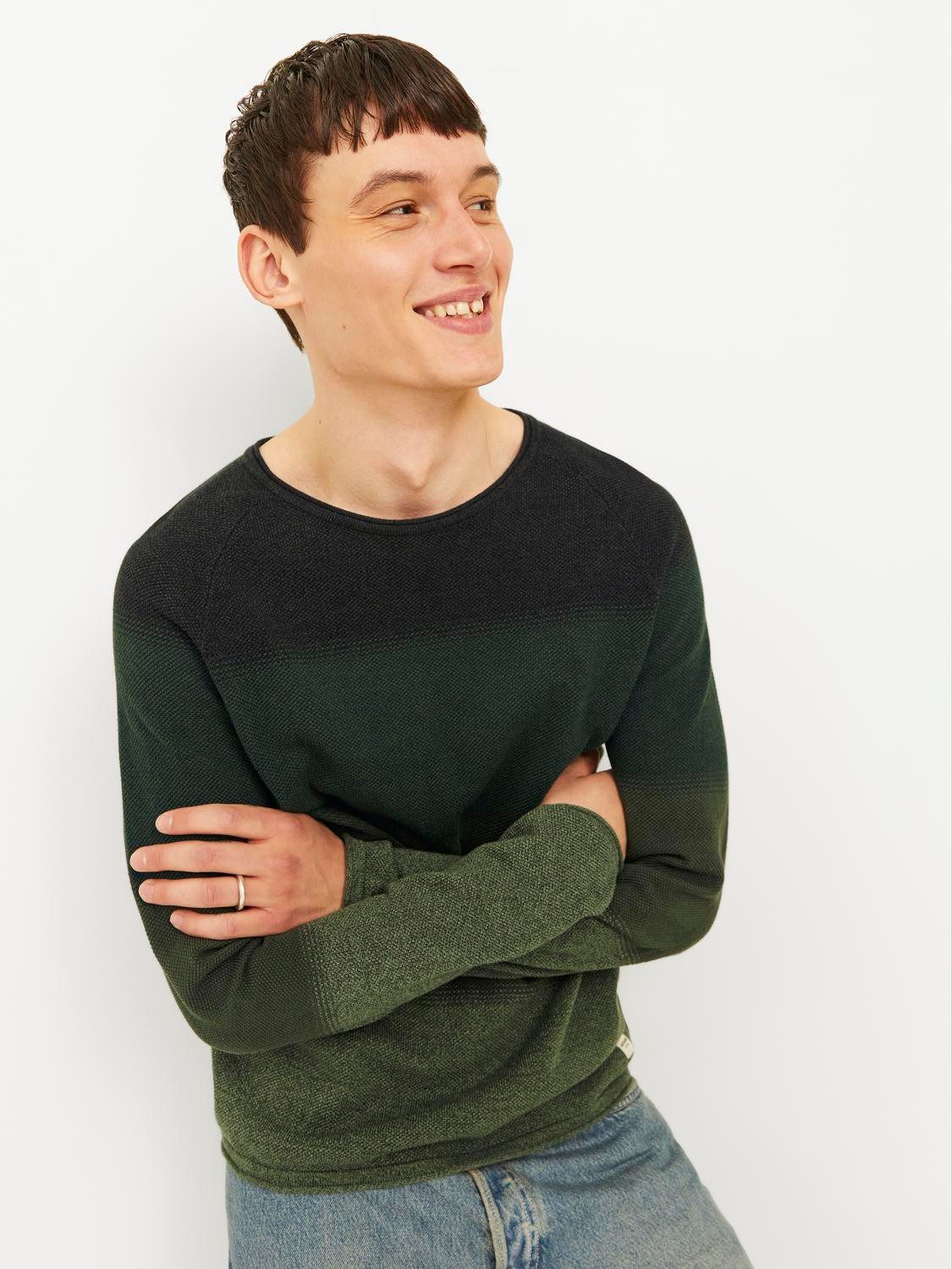 Jack & Jones Rundhalspullover JJEHILL KNIT günstig online kaufen