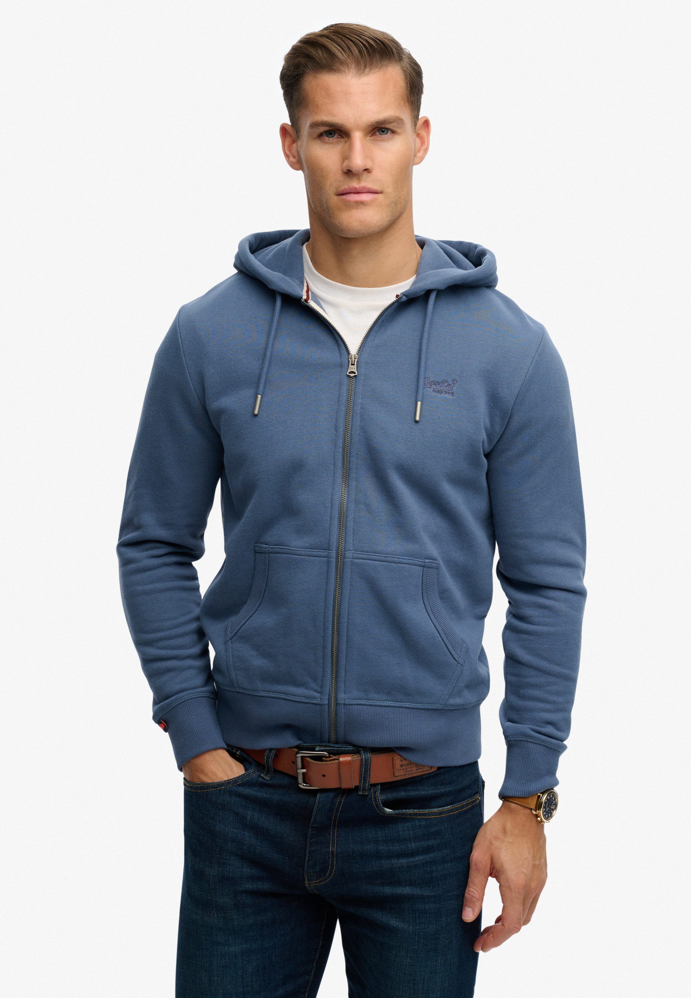 Superdry Kapuzensweatjacke ESSENTIAL LOGO ZIP HOODIE HB Baumwollmischung, s günstig online kaufen