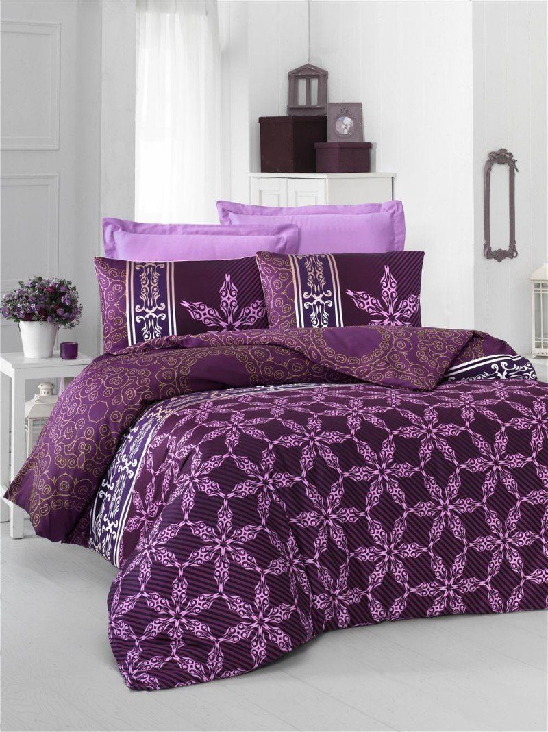 Bettdecke + Kopfkissen 100% COTTON SATIN 03450