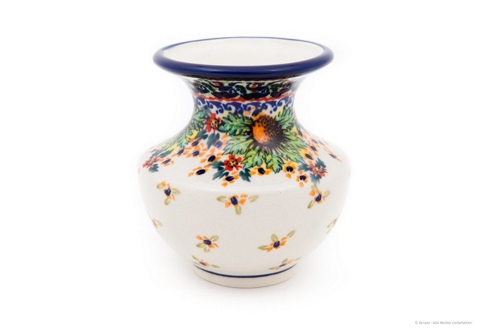 Bunzlauer Keramik Tischvase Bunzlauer Keramik 300 ml Vase "Emilia" 11cm – Blumenvase Dekor ART-297