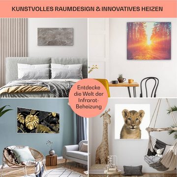 Klarstein Heizkörper Wonderwall Santorini Smart, elektrischer Infrarot Heizung mit Thermostat Wärmestrahlung