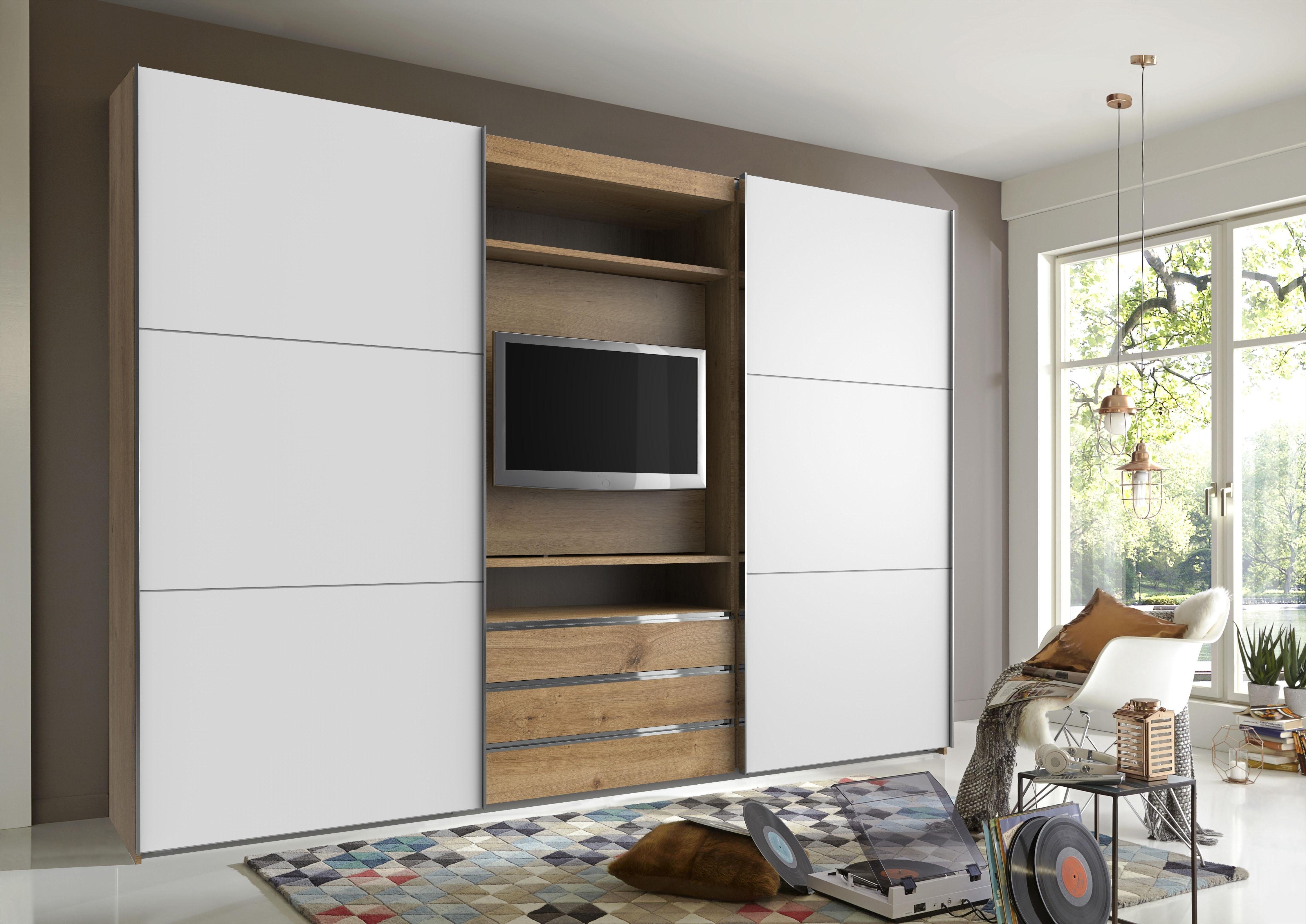 Wimex Schwebetürenschrank Magic by fresh to go tolles EXTRA: mit drehbarem TV-Element, mittig mit Schubladen