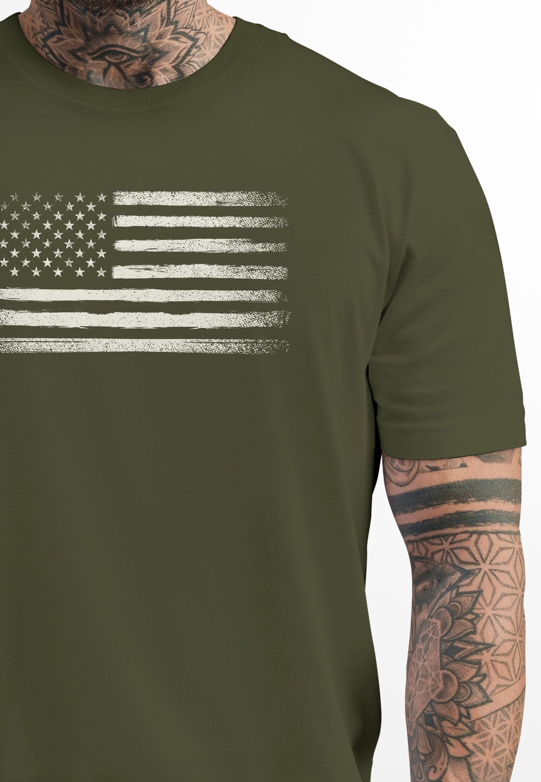 Neverless Print-Shirt Herren T-Shirt USA Flagge günstig online kaufen