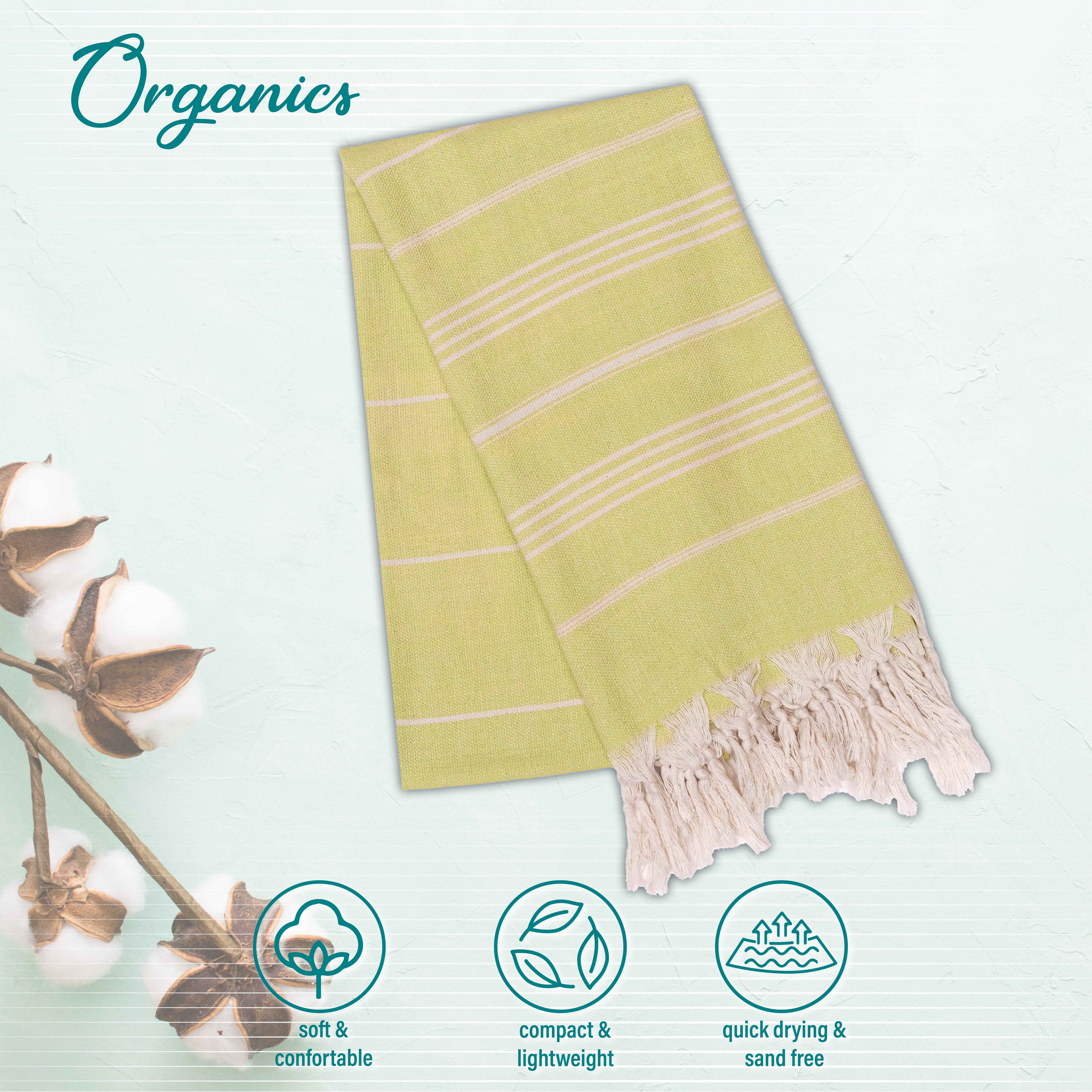 Turquoise Home Hamamtuch 100% Bio-Baumwolle 100 x 180cm Strandtuch Strand S günstig online kaufen