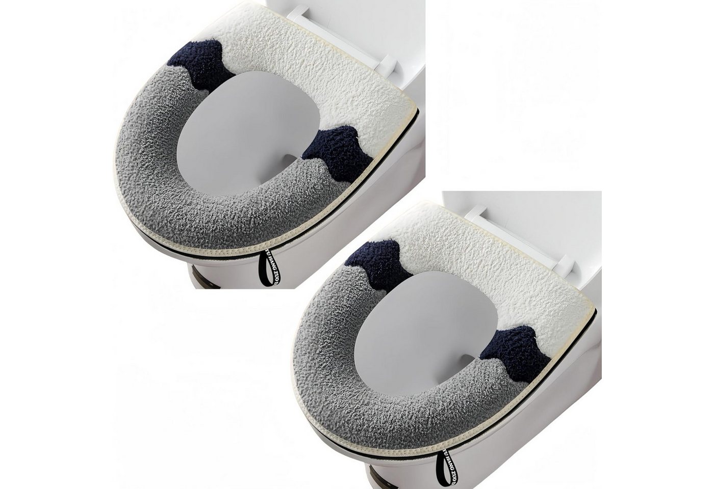 Thumbnail - BYSURE Soft-Toilettensitzerhöhung, WC-Sitzbezug 2er-Pack