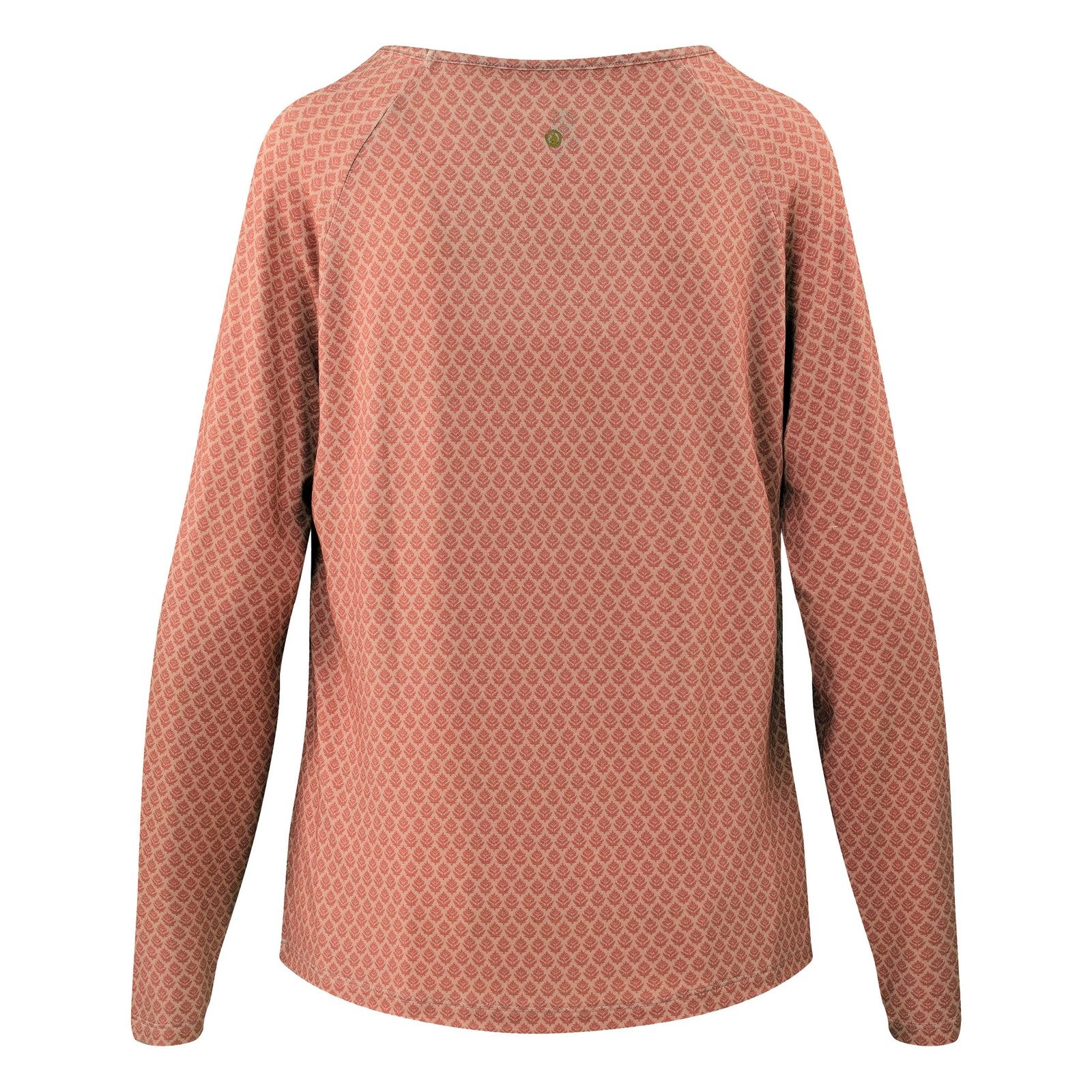 PiP Studio Langarmshirt Tina Long Sleeve Top Thousands Leaves mit kleinem Logo auf der Rückseite