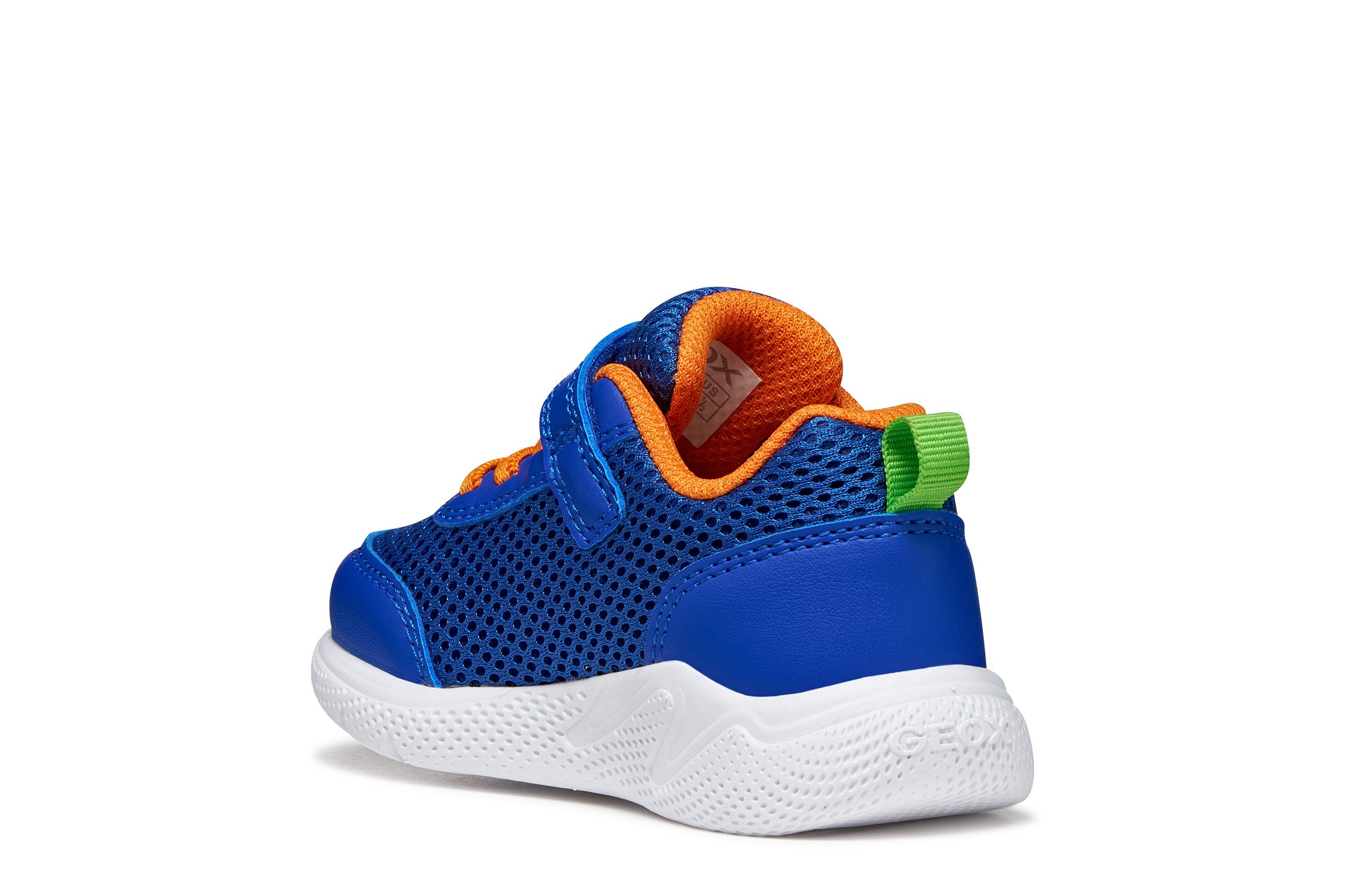 Geox B SPRINTYE BOY Lauflernschuh Babyschuh mit farbenfrohen Besätzen, Größenschablone zum Download