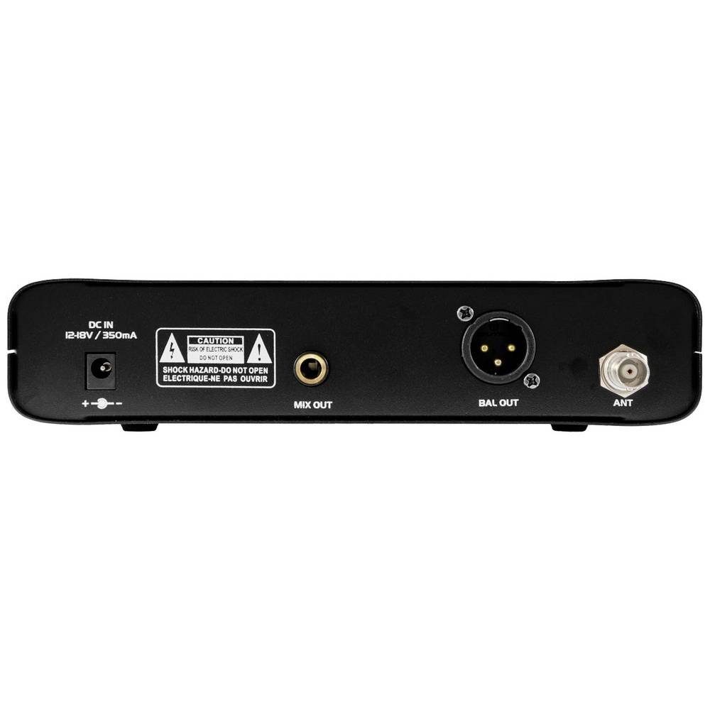 Omnitronic Mikrofon 1-Kanal-Funkmikrofonsystem 823-832/863-865MHz 13063300, Metallgehäuse