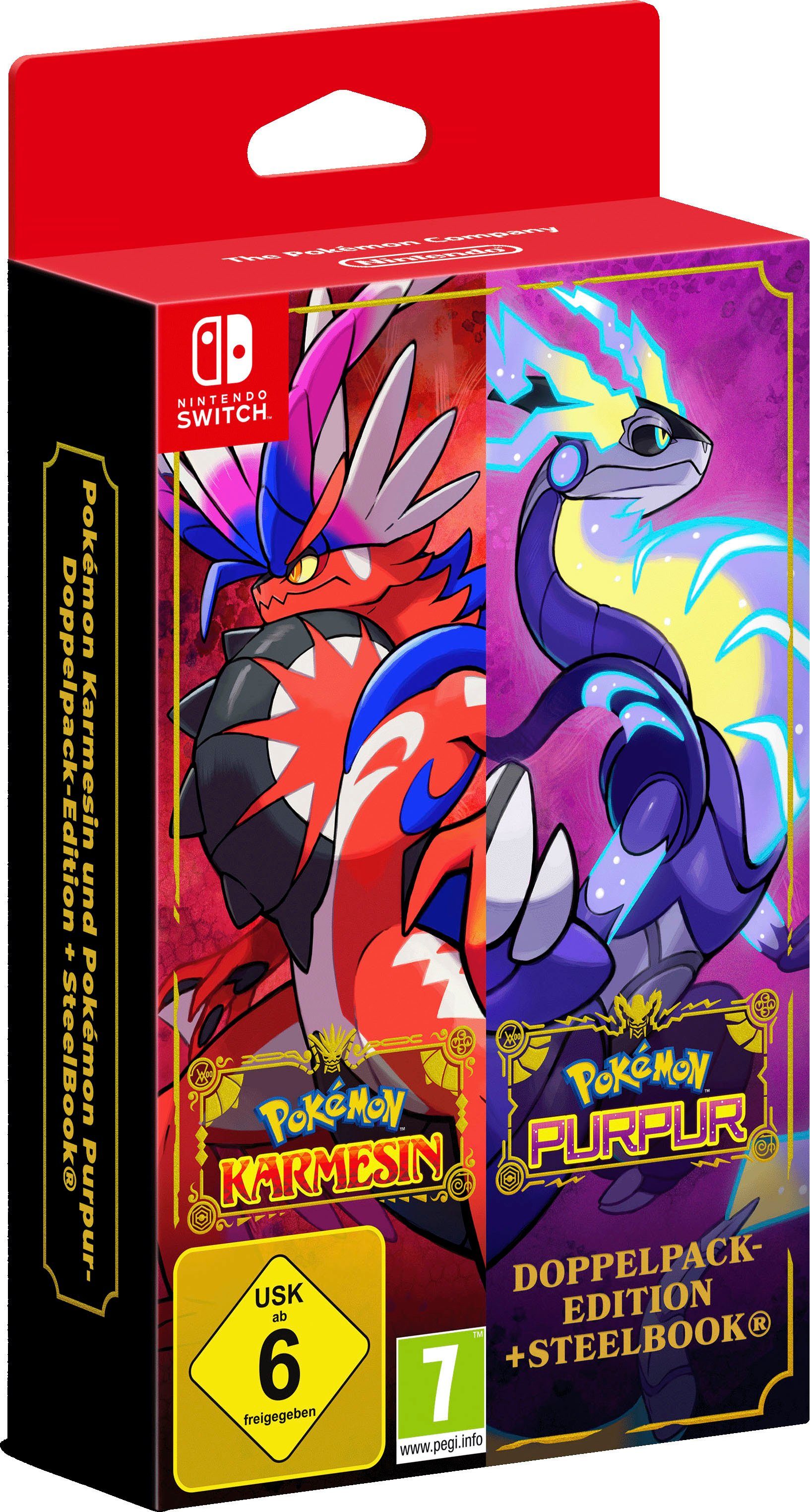 Pokémon Karmesin und Pokémon Purpur-Doppelpack-Edition   SteelBook ...