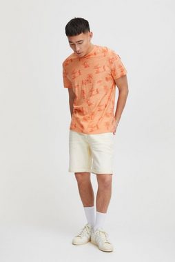 Blend T-Shirt Meliertes T-Shirt mit Palmen Print TEE 5378 in Orange