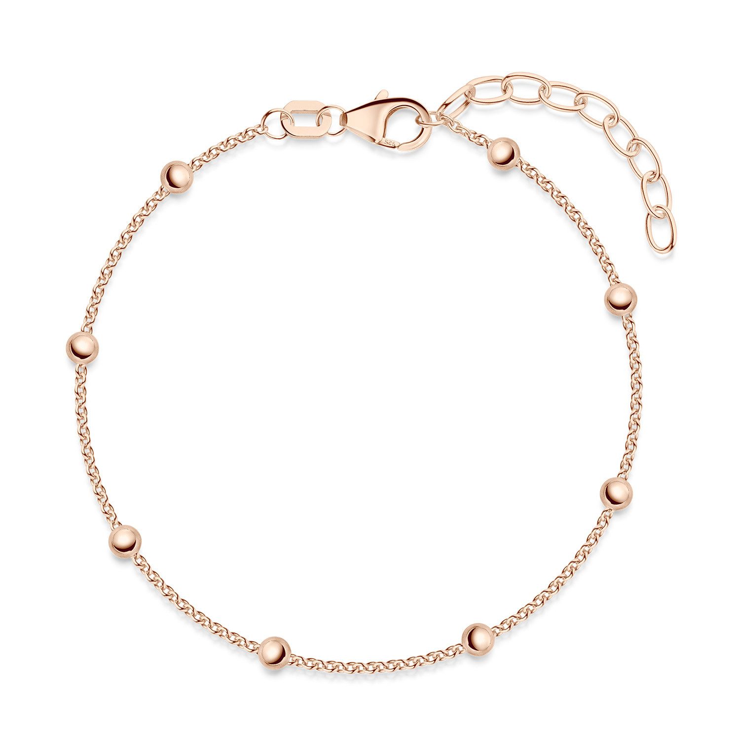 Materia Armband Kugelarmband vergoldet SA-88-Roségold, 925 günstig online kaufen