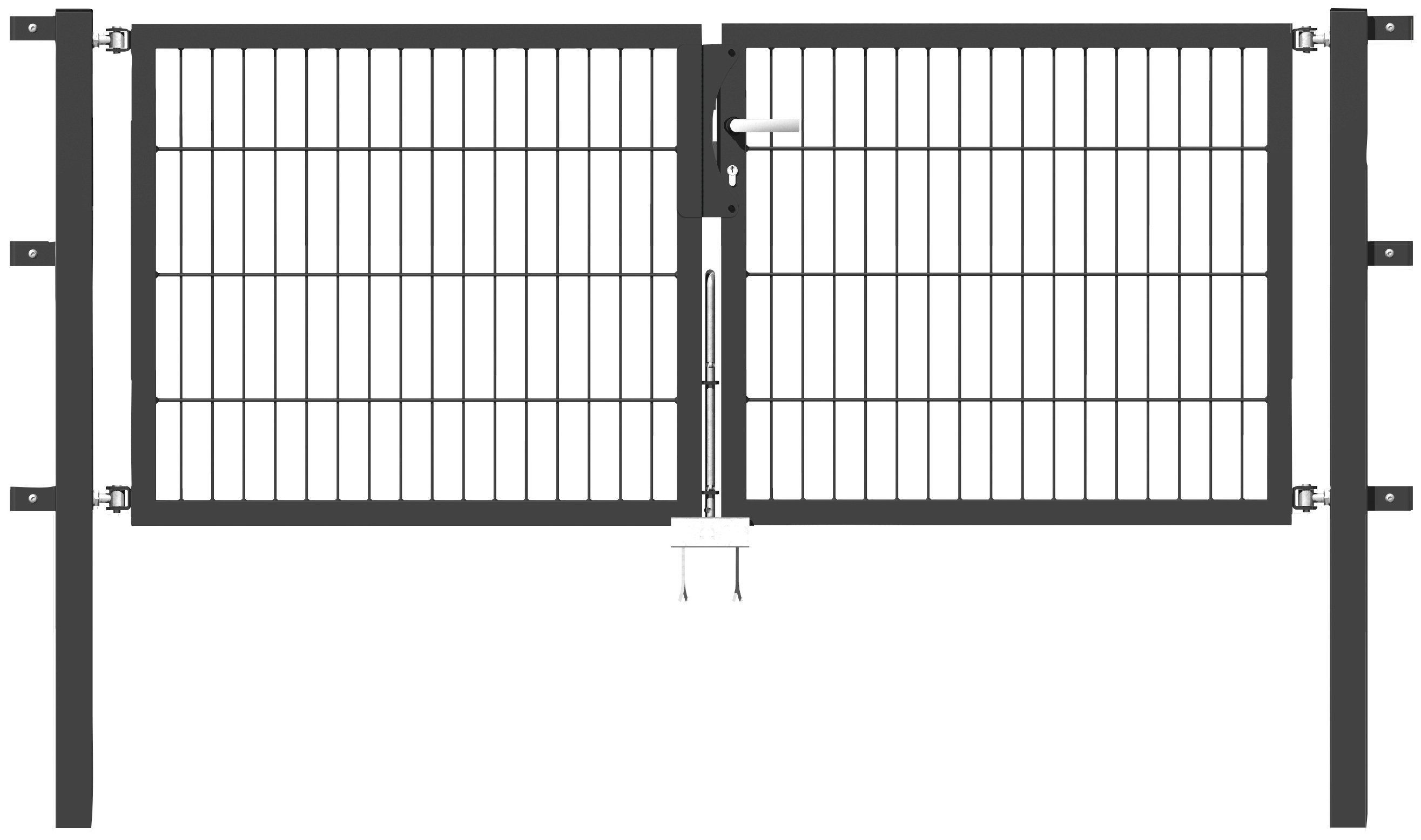Alberts Zaundoppeltür Flexo, 200 cm Breite, in versch. Höhen
