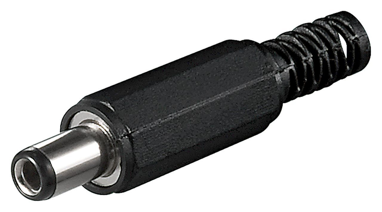 Goobay Netzwerkstecker goobay DcStecker mit x mm/9 2,5 mm Knickschutz (Bulk) Bohrung 5,5