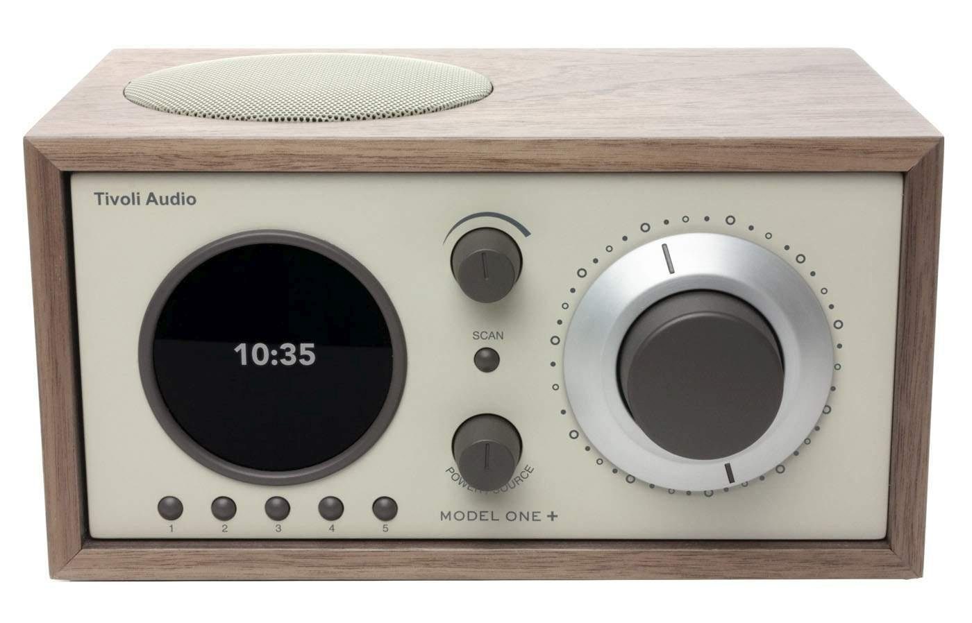 Audio Walnuss/beige (Digitalradio Digitalradio Digitalradio Fernbedienung) (DAB),FM-Tuner, Uhranzeige, FM-Tuner, (DAB) DAB+ und Bluetooth-Empfänger, ONE+ Model Wecker,Display Tivoli mit