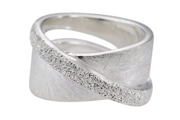 SILBERMOOS Silberring XL Criss-Cross-Ring, 925 Sterling Silber