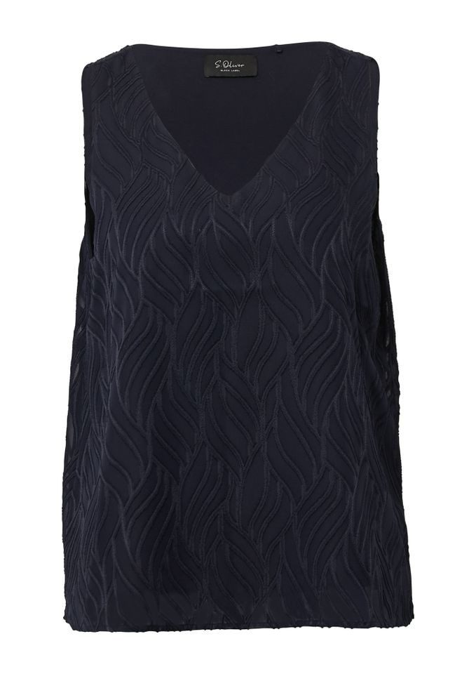 s.Oliver BLACK LABEL Shirttop - Kurzarmbluse mit günstig online kaufen