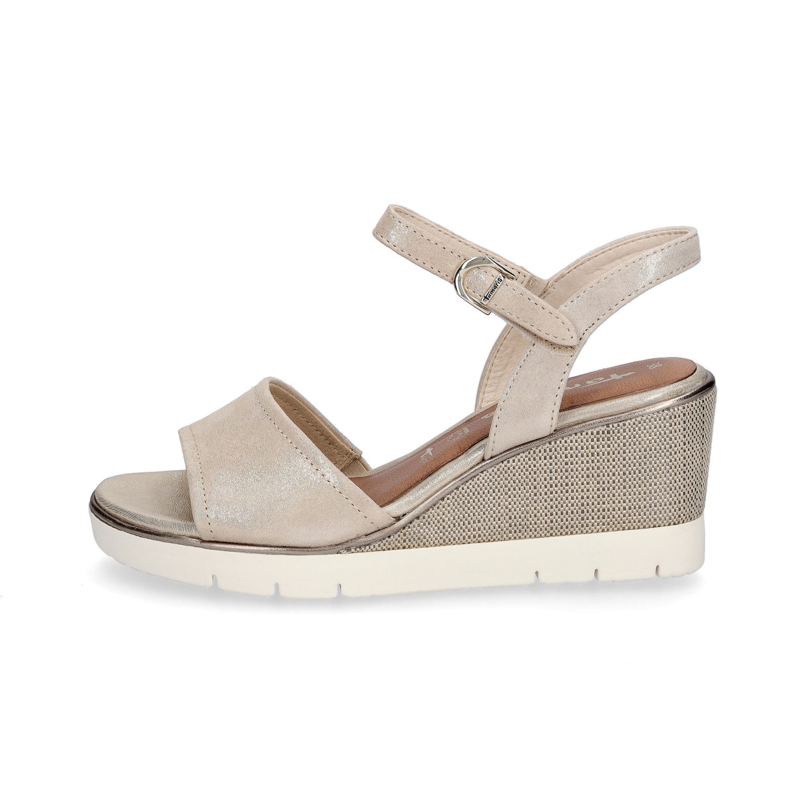 Tamaris Tamaris Damen Sandalette champagner Sandale günstig online kaufen