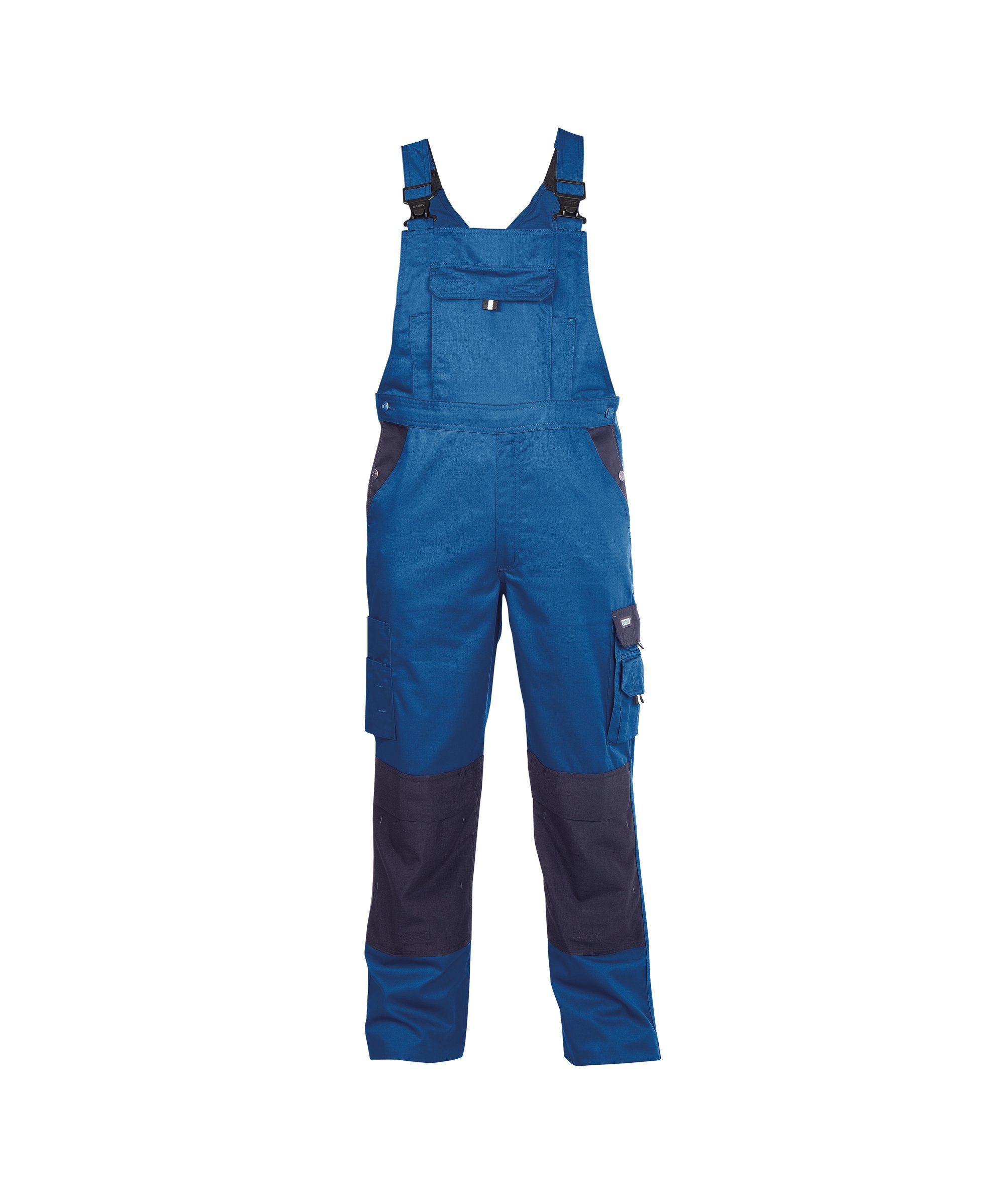 Dassy Arbeitslatzhose Zweifarbige Arbeitslatzhose kornblau/dunkelblau Versailles (1-tlg) mit Kniepolstertaschen