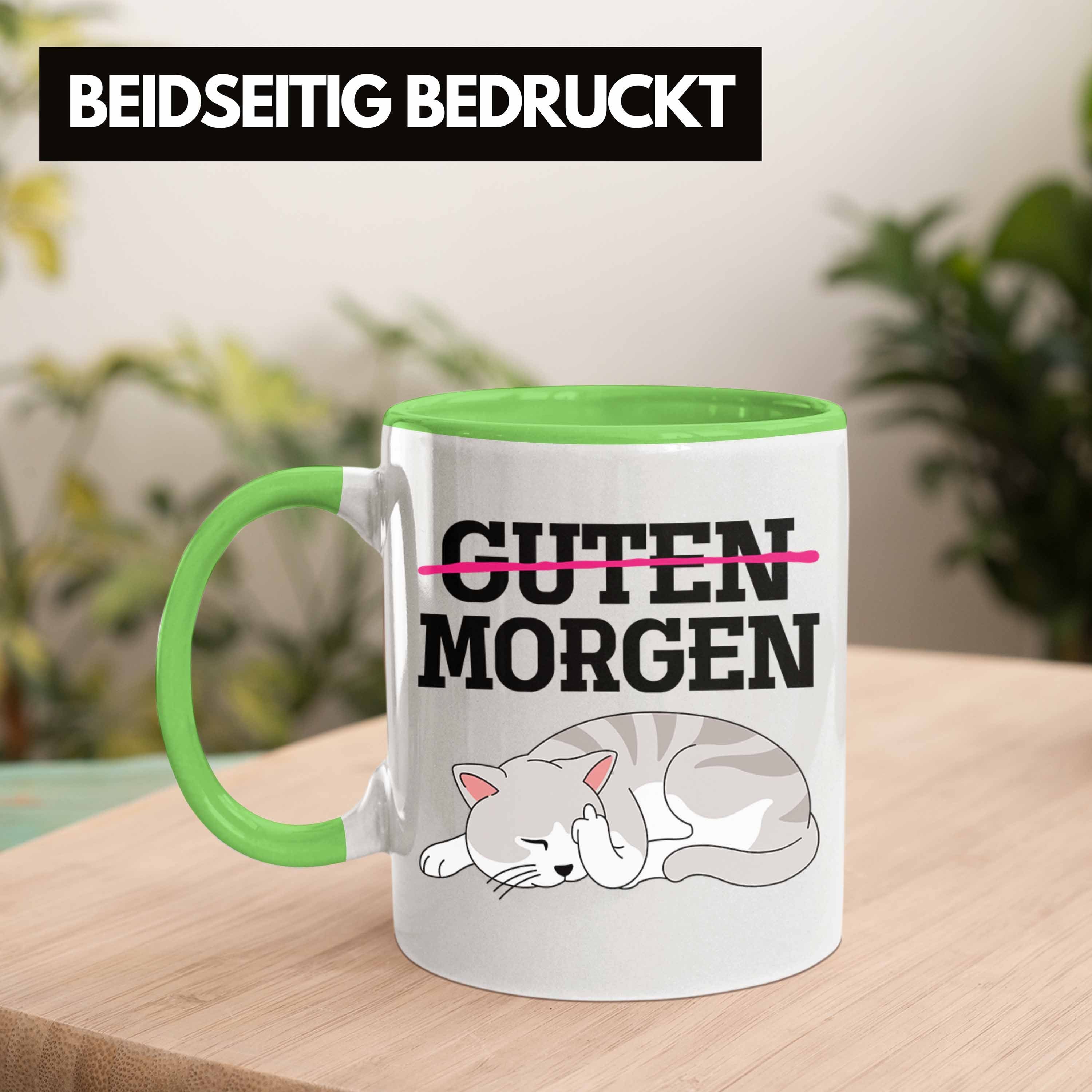 Trendation Tasse Trendation - Becher Grün Guten K Tasse Morgen Tassen