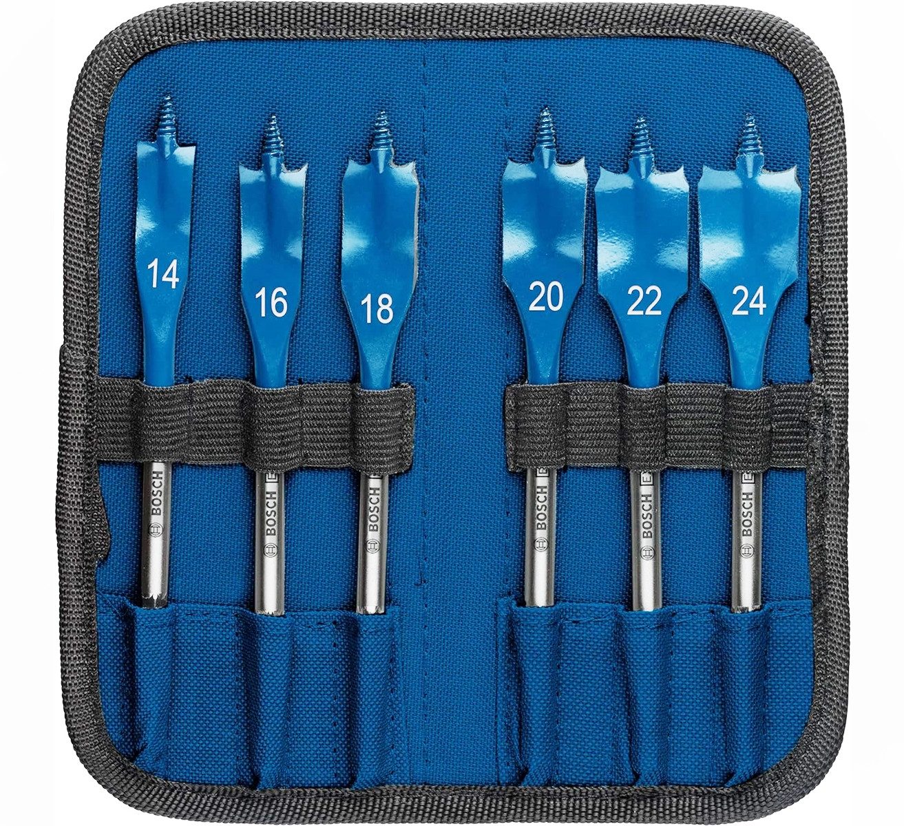 BOSCH Fräsbohrer Bosch EXPERT SelfCut Flachfräsbohrer-Set, 14/16/18/20/22/24 mm 6 Stück