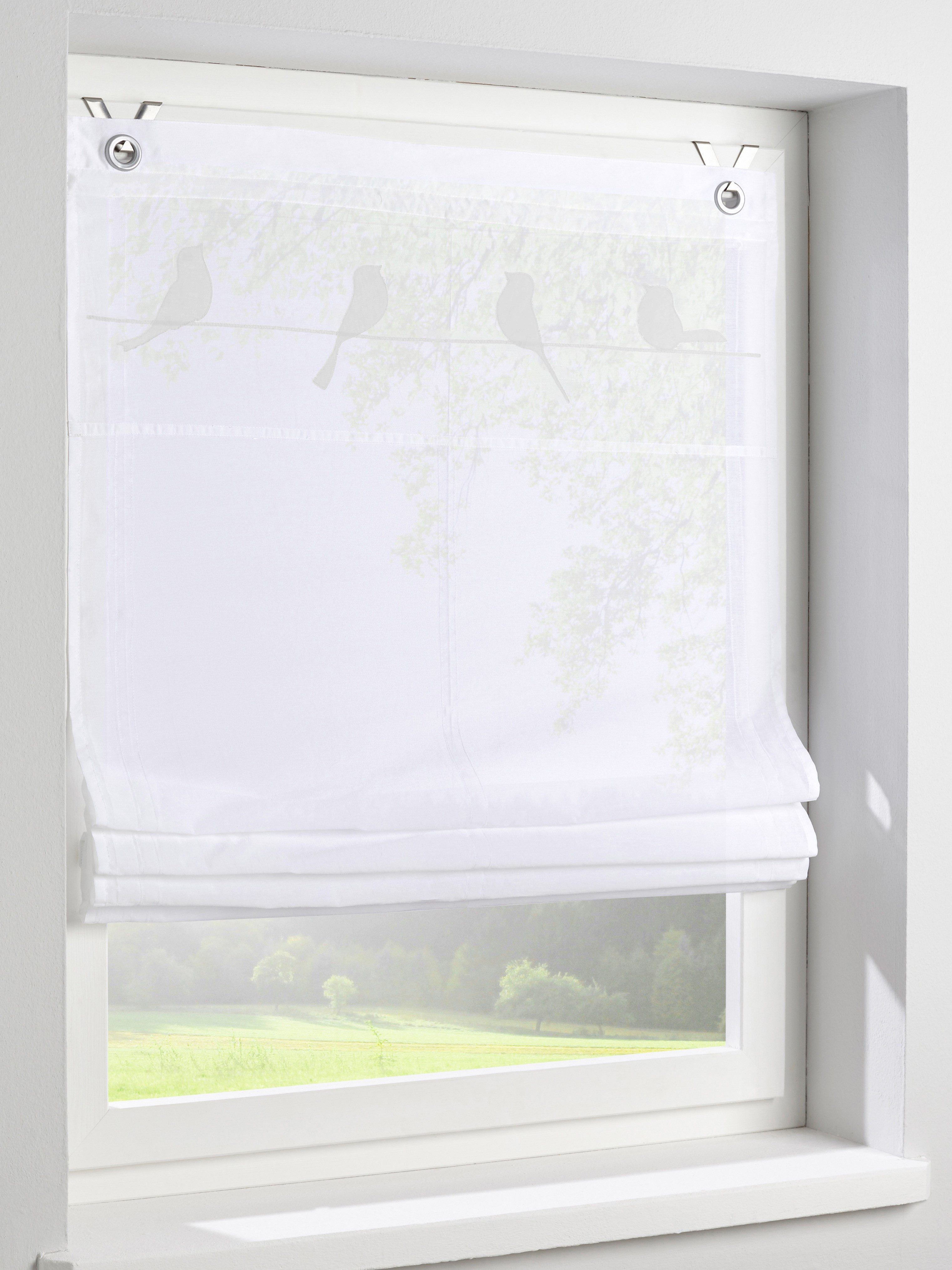 Kutti Raffrollo Gravelot, mit Hakenaufhängung, ohne Bohren, freihängend, Ap günstig online kaufen