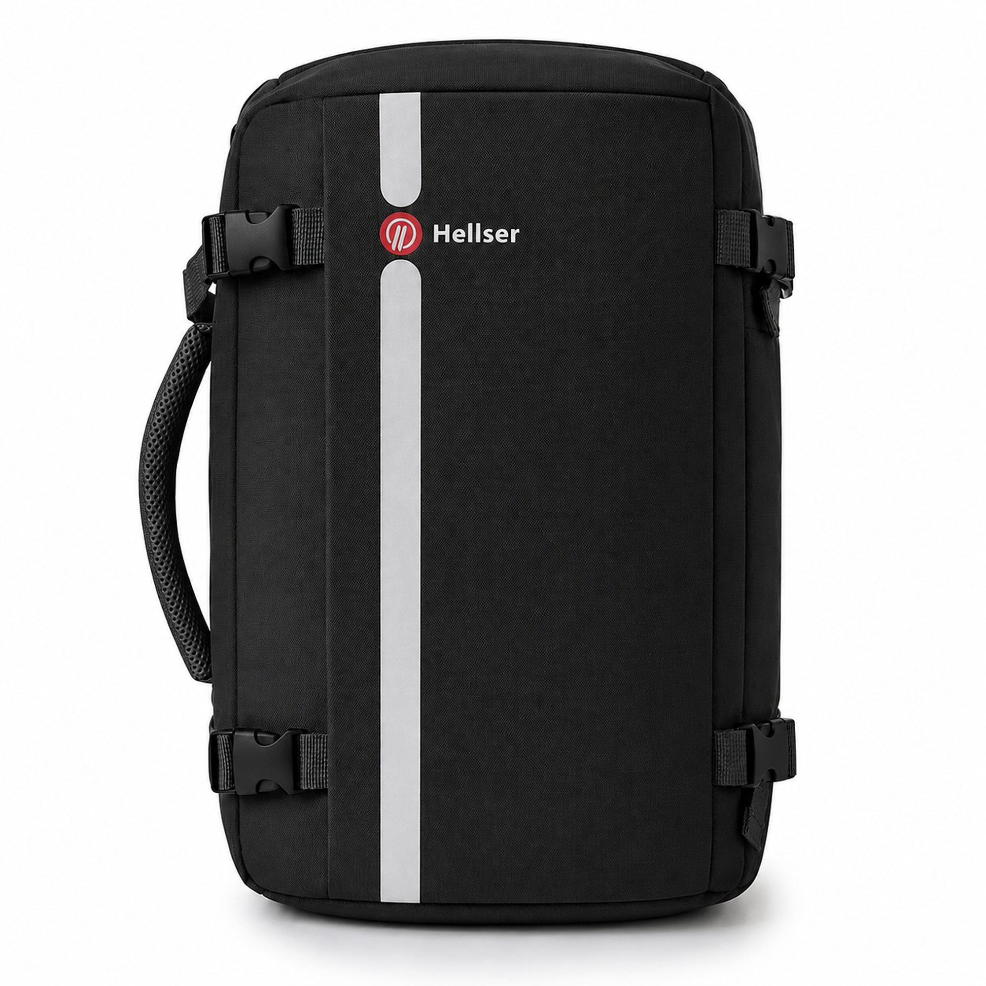 HELLSER Reiserucksack & Handgepäck 30L, inkl. Laptopfach 17" Zoll – 45x31x21cm, 2in1 Laptoprucksack & Reiserucksack – Erweiterbar, Koffergurt
