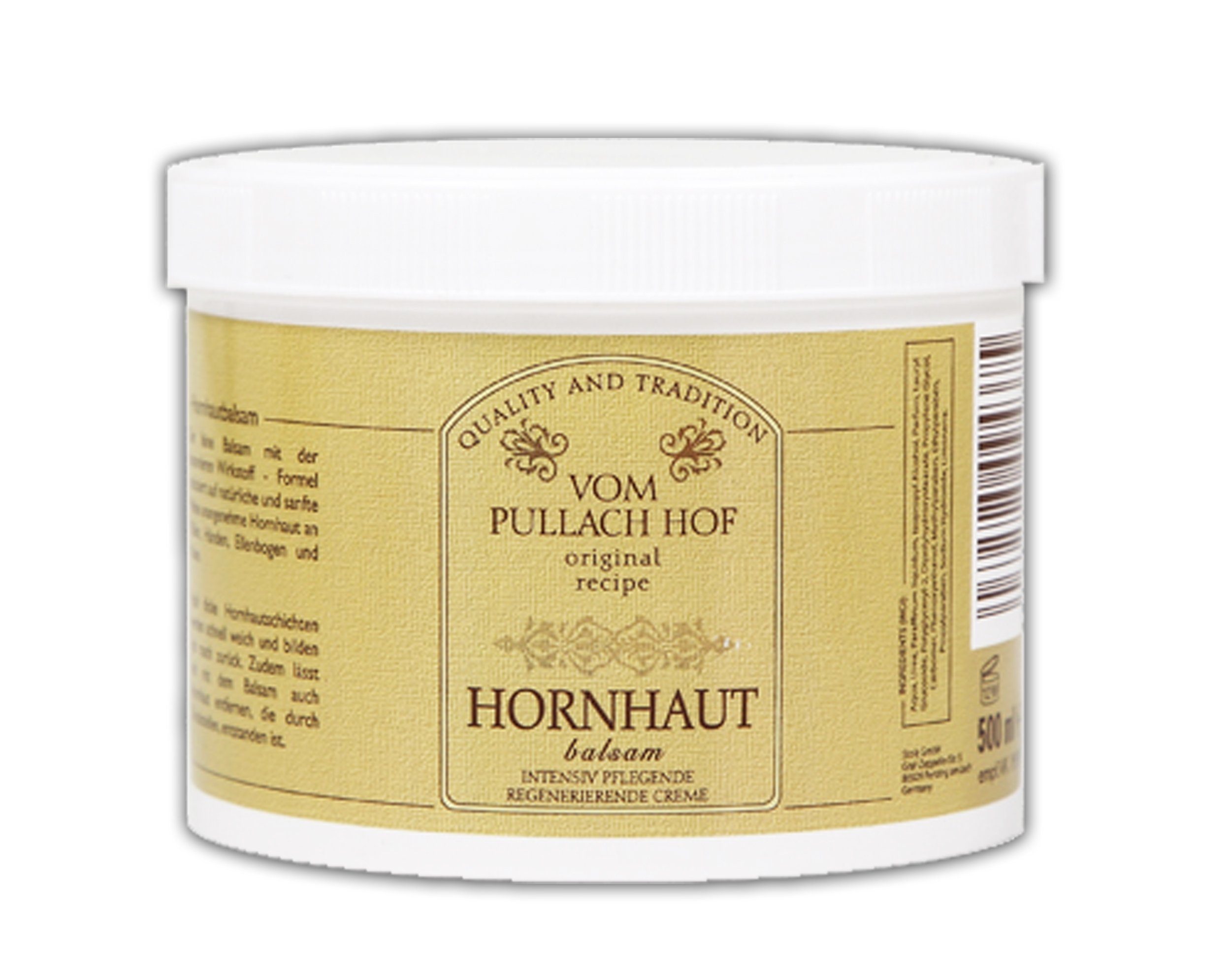 vom Pullach Hof Hornhautbalsam HORNHAUT BALSAM 500ml Fußcreme Fuß Creme Pflege 75, Hornhautentfernung Entferner