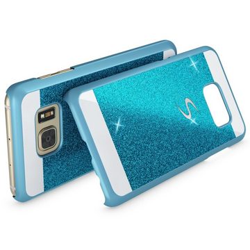 Nalia Smartphone-Hülle Samsung Galaxy S7, Glitzer Hülle / Bling Case / Glitter Cover / Harte Schutzhülle
