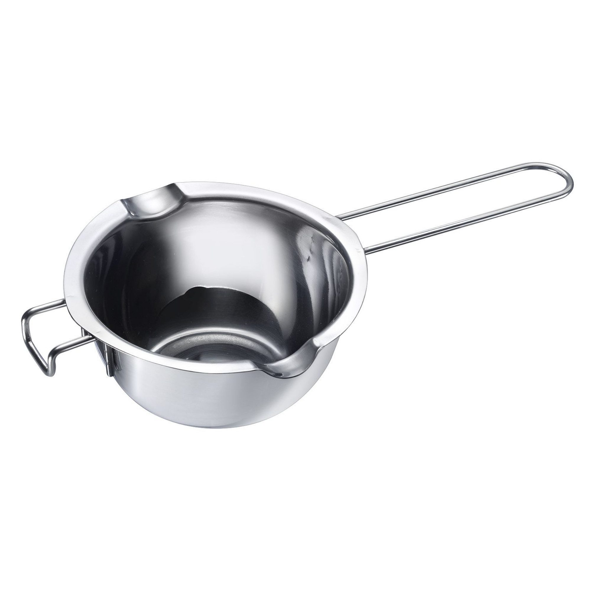 Fonduetopf Wasserbad-Schmelzschale Edelstahl - ø 11 cm innen, 6 cm hoch
