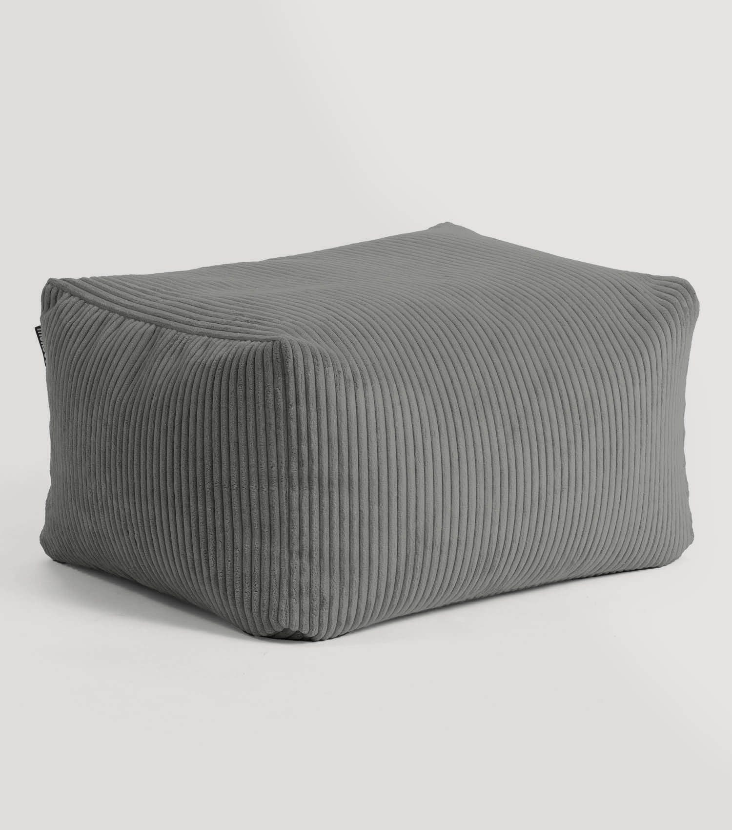 mokebo Pouf Der Ruhestifter (aus Cordstoff), Sitzhocker, Bodenkissen, Fußhocker oder Sitzkissen eckig in Beige