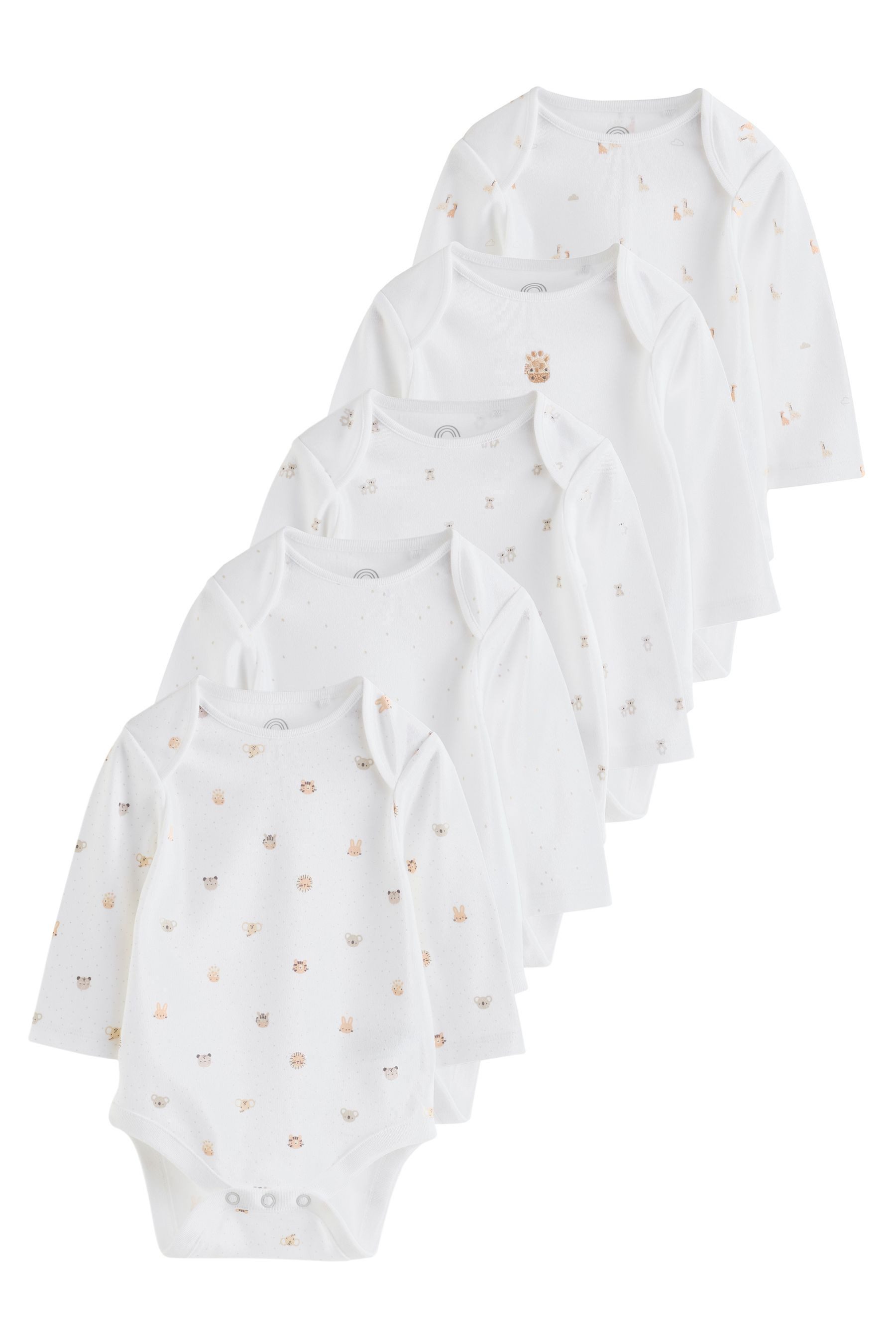 Next Langarmbody Baby-Bodys mit langem Arm, 5er-Pack (5-tlg)