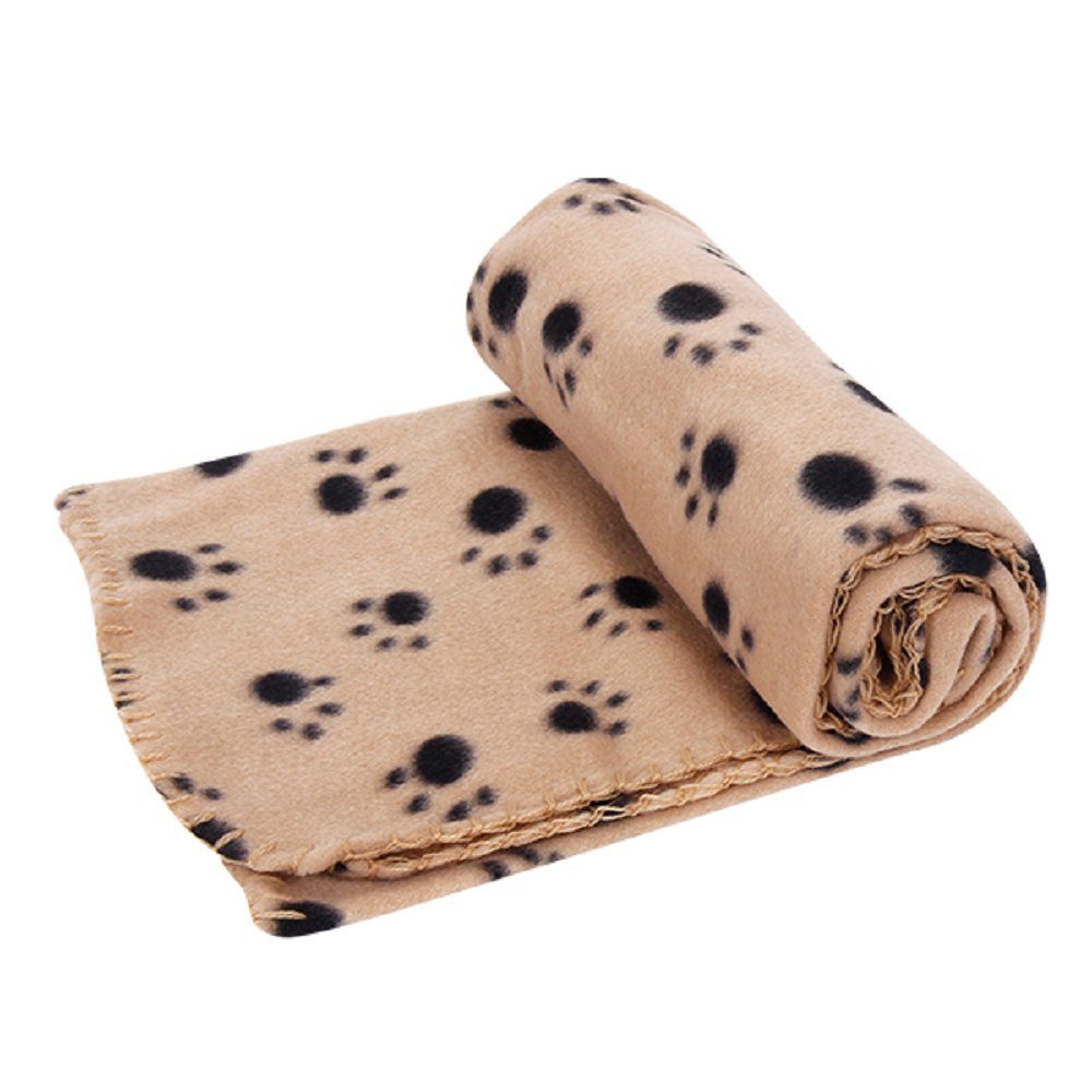 Tierdecke Haustierdecke der Pfotendruckserie Hundedecke weich 6stk.