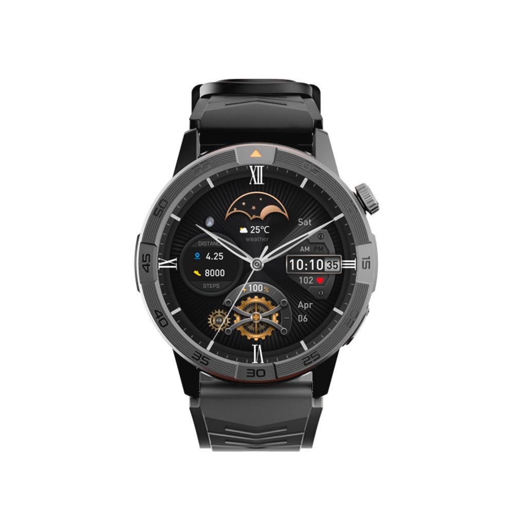 AGM by Beafon Legion Black Pro Smartwatch (3,6 cm/1,43 Zoll, FreeRTOS), Fitness Uhr, Fitness Tracker, Gesundheitsfunktionen