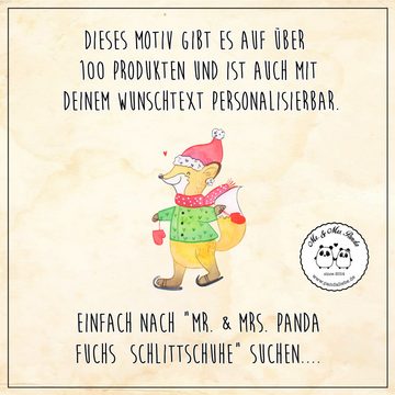 Mr. & Mrs. Panda Poster DIN A5 Fuchs Schlittschuhe - Eisblau - Geschenk, Wandposter, Küchenp, Fuchs Schlittschuhe (1 St), Detailreiche Designs