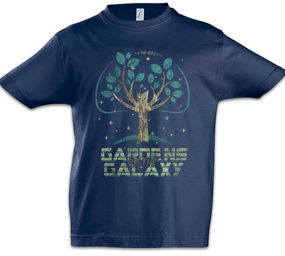 Print-Shirt Gardens Of The Galaxy Kinder T-Shirt Guardians Crossover Movie Comic