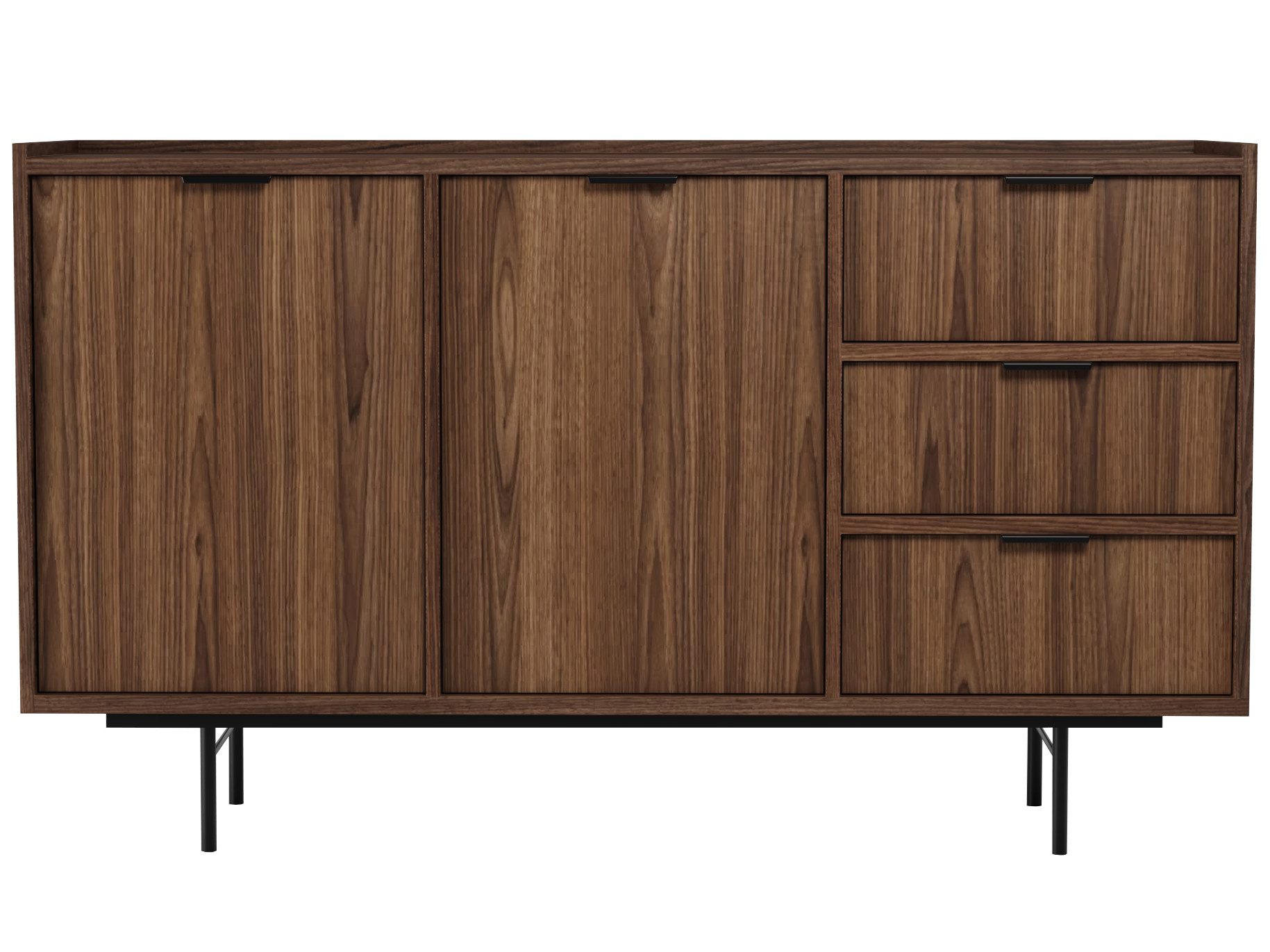 Beautysofa Kommode Evron mit 3 Schubladen, 2 Türen (zwei moderne Farben zur Auswahl), Breite: 150 cm