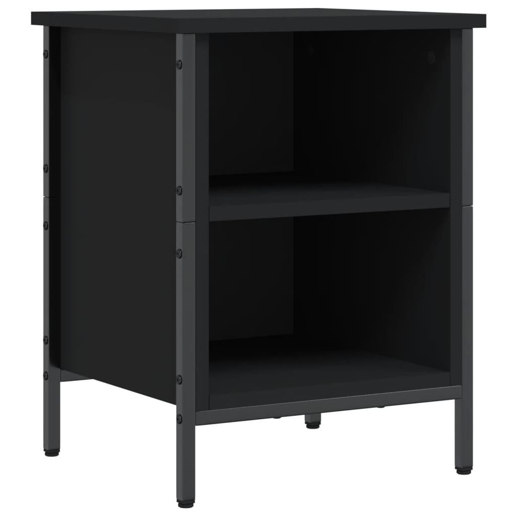 vidaXL Schuhregal Schuhregal Schwarz 38x35x50 cm Holzwerkstoff, 1-tlg.
