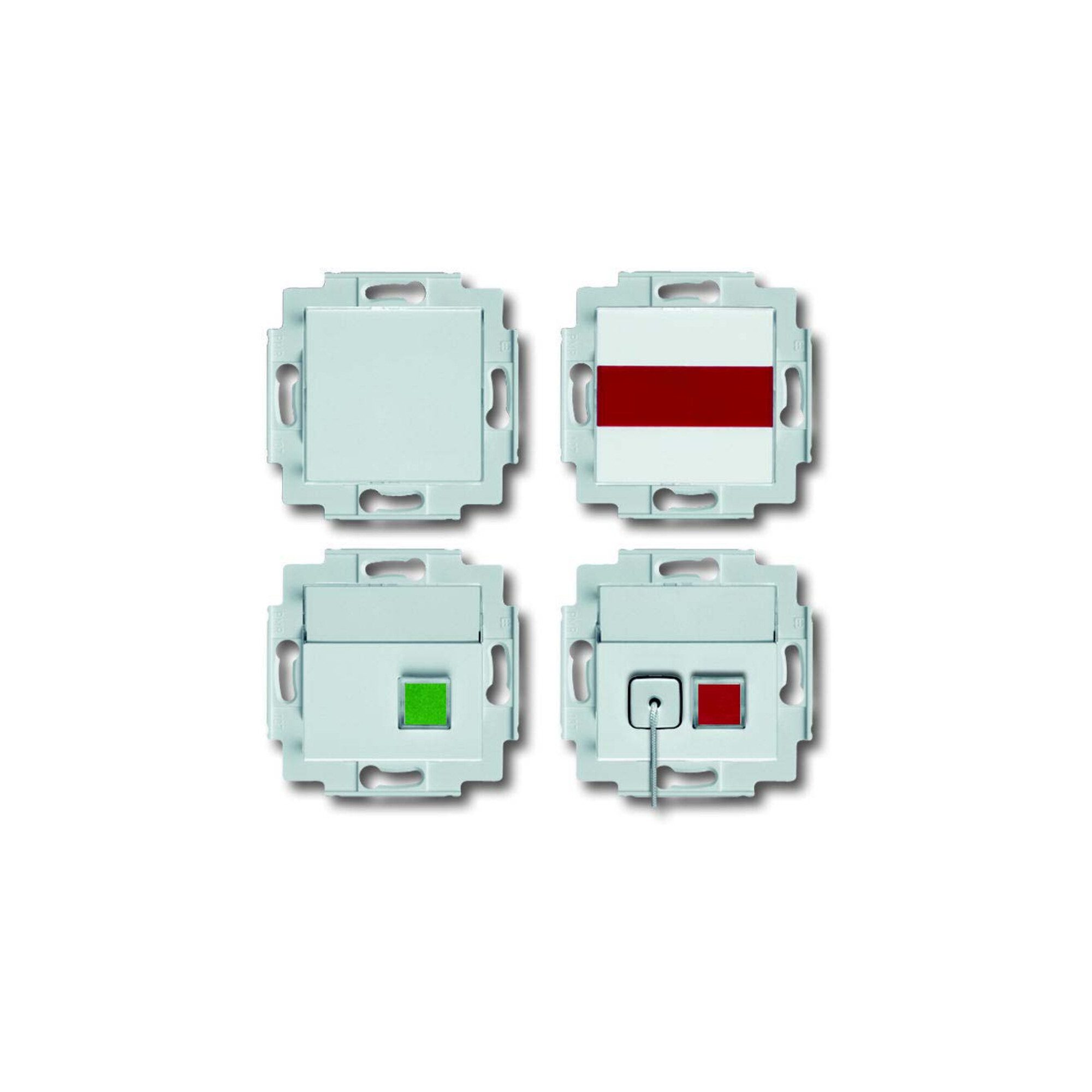 Busch-Jaeger Schalter Busch-Jaeger Ruf-Set für Behinderten-WC studioweiß 1510 UC-84-101