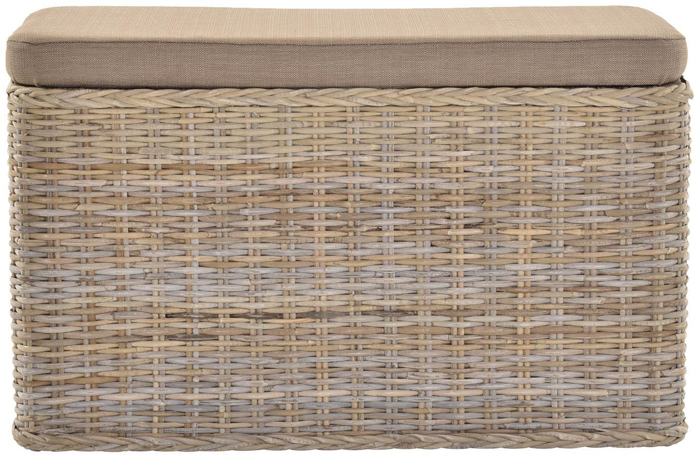 Krines Home Wäschetruhe Rechteckige Truhe Sitztruhe gepolstert mit Deckel N günstig online kaufen