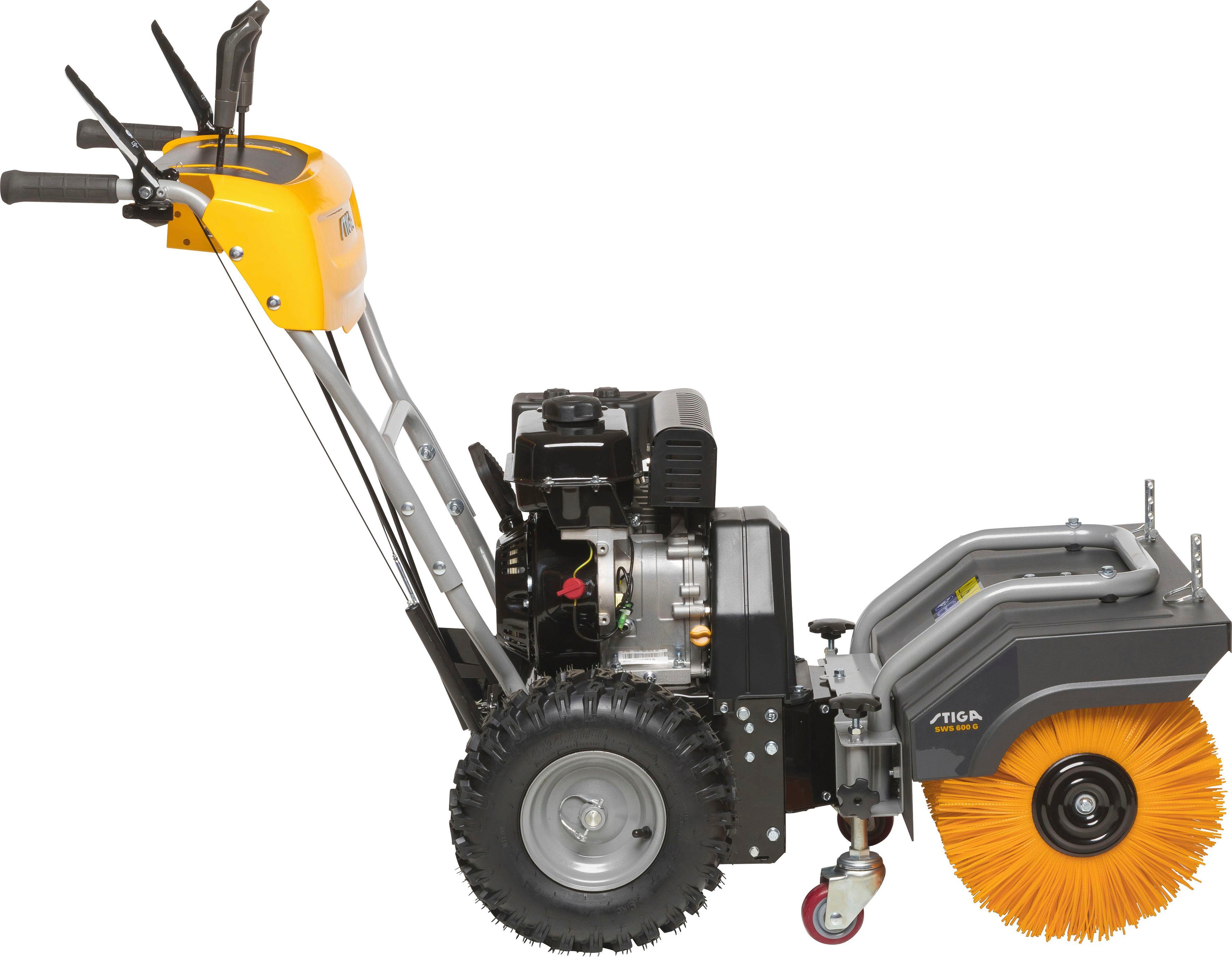 STIGA GARDEN Kehrmaschine SWS 800 G, 80 cm Arbeitsbreite, Radantrieb, 6 Vorwärts- und 2 Rückwärtsgänge