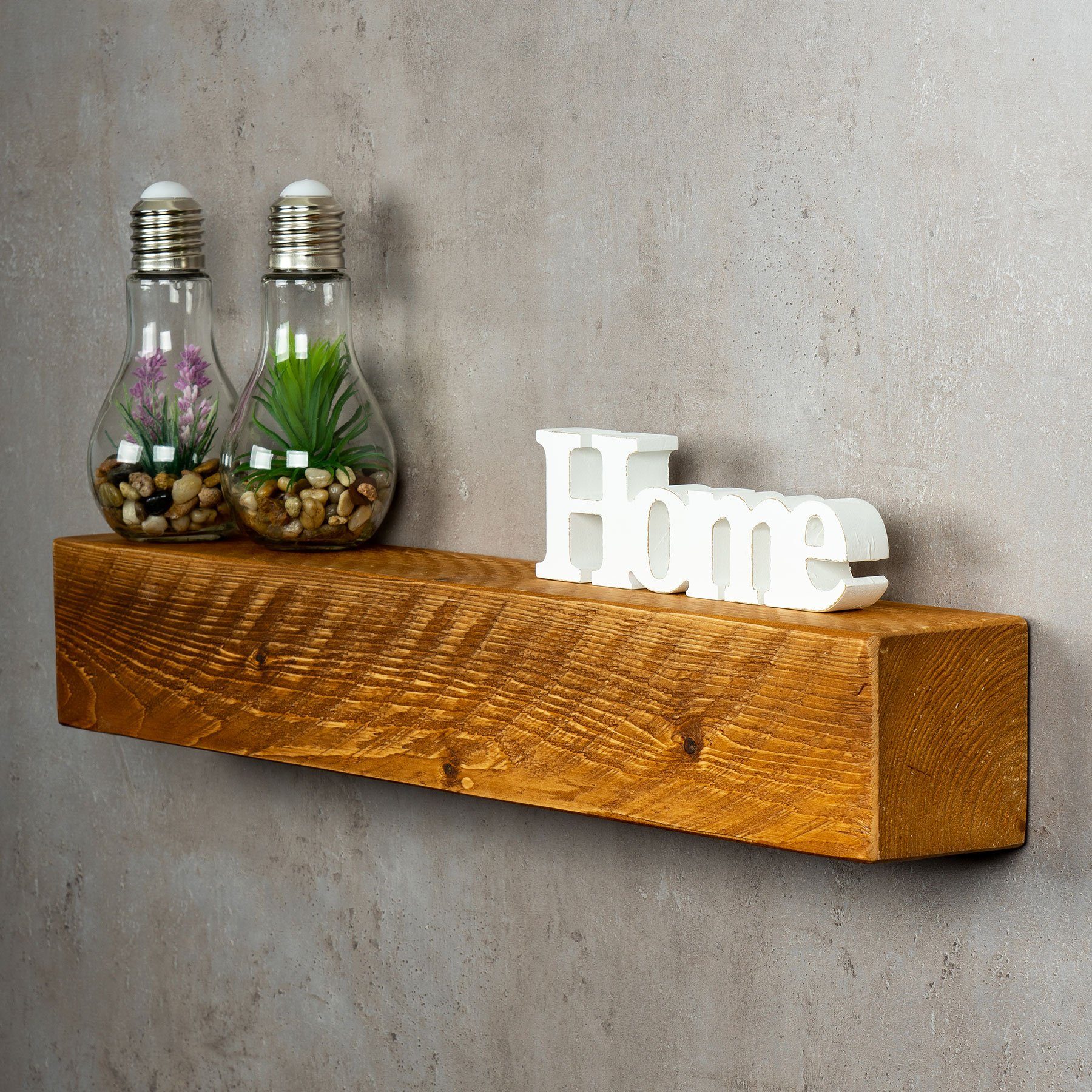 Levandeo® Wandregal, levandeo Wandregal Holz Massiv günstig online kaufen