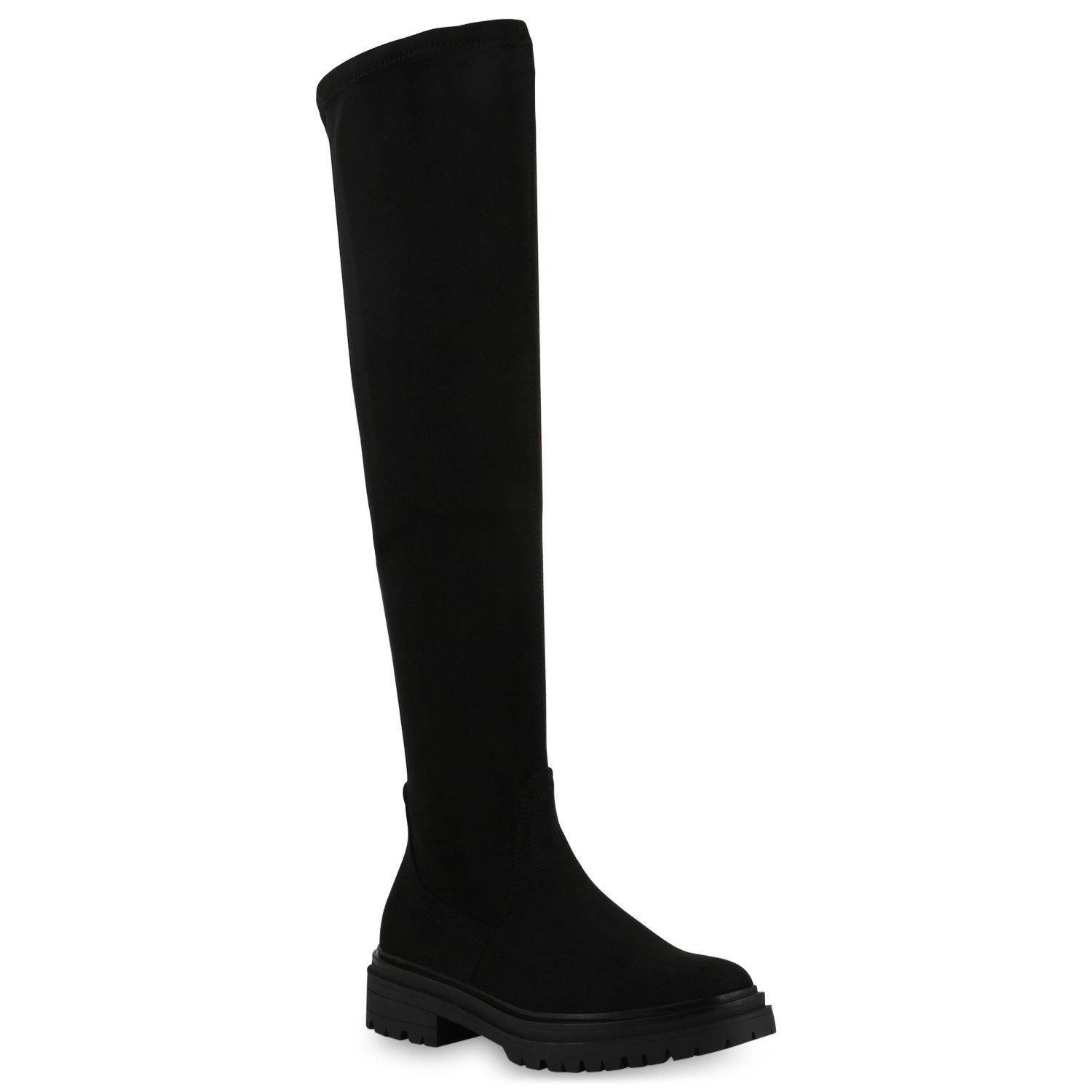 VAN HILL 840536 Overkneestiefel Damen Overknees Stiefel Plateau Vorne Profi günstig online kaufen