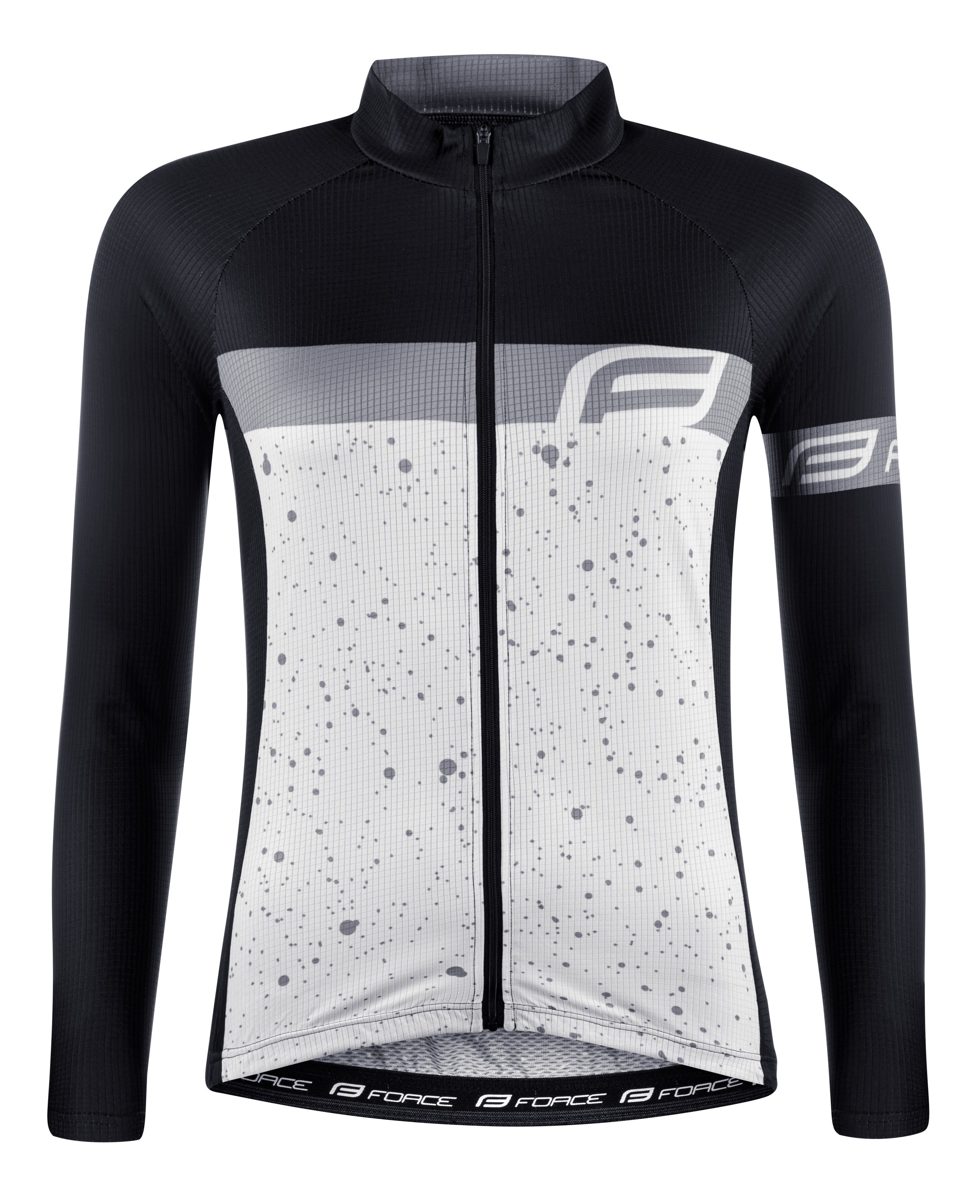 FORCE Radtrikot Jersey Jacke FORCE SPRAY LADY grauweiss schwarz %%% günstig online kaufen