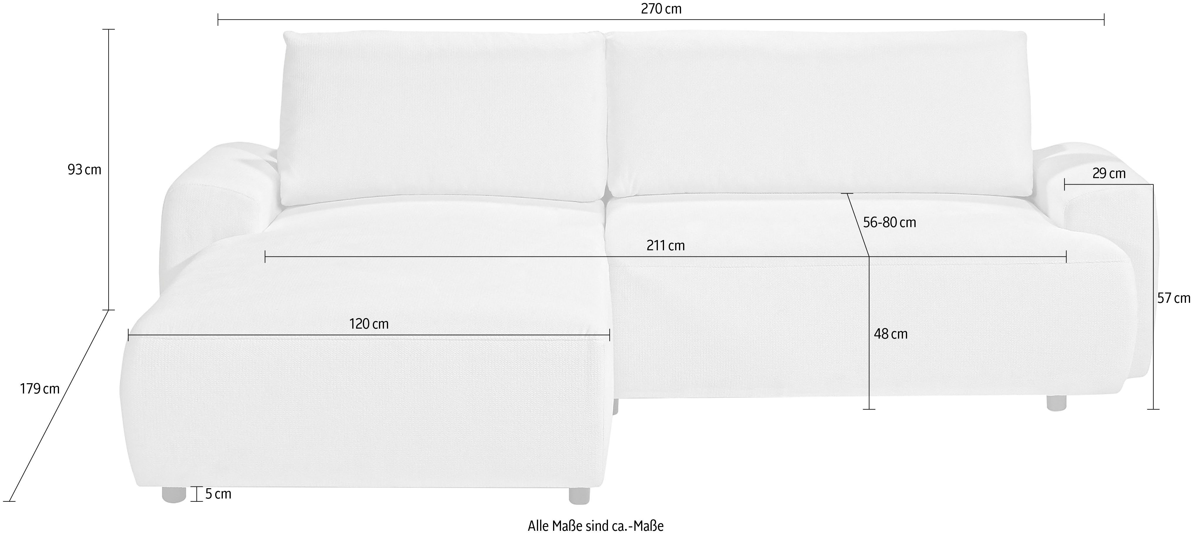 fashion 2 - angenehmen und exxpo sofa Teile, in Bettfunktion Bettkasten inklusive Ecksofa, Bezug,